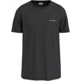 calvin klein t-shirt bt-micro logo t-shirt zwart