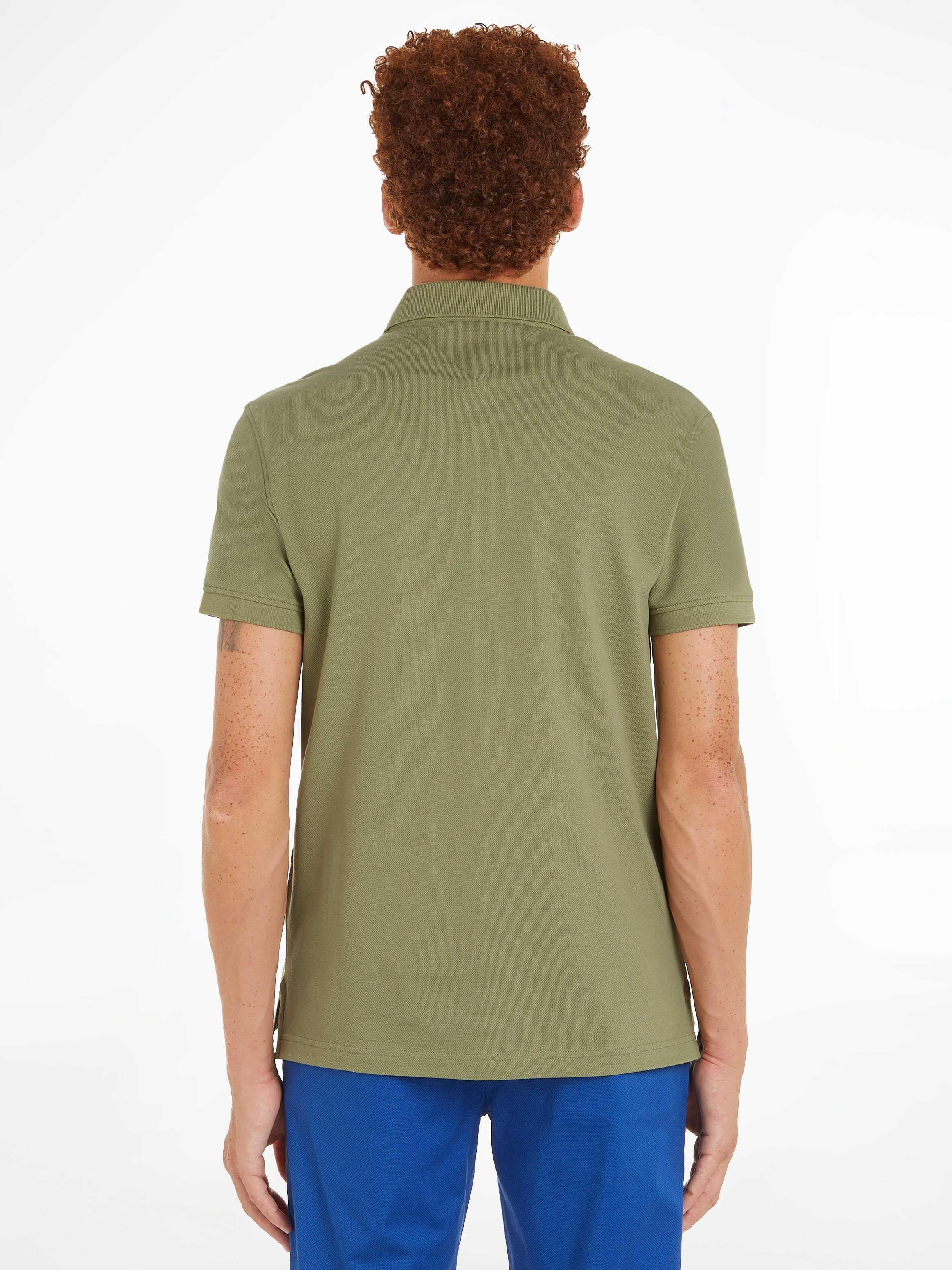 Tommy Hilfiger Poloshirt 1985 SLIM POLO van iets gestructureerd piqué