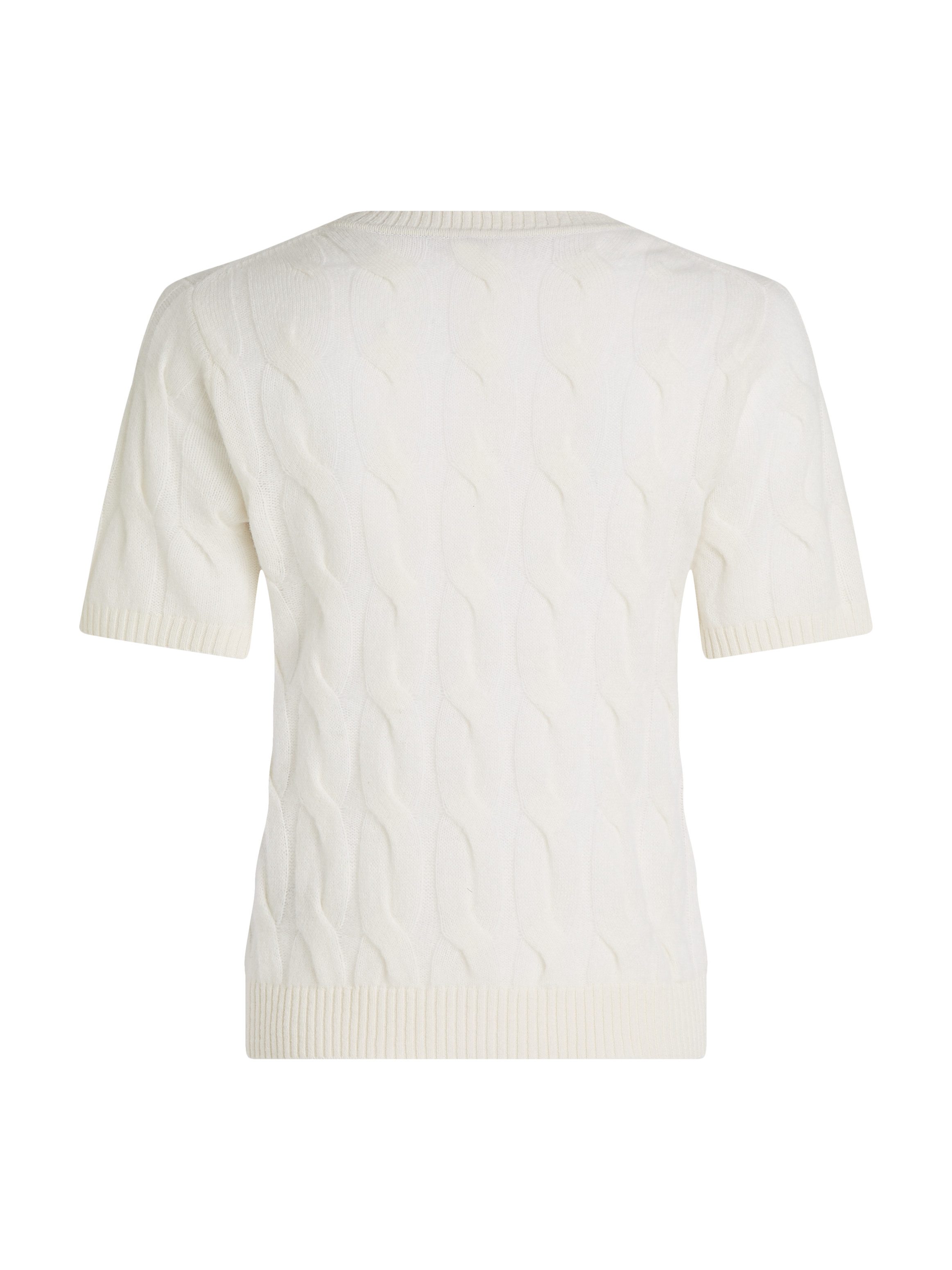 Tommy Hilfiger Gebreide trui SOFT WOOL CABLE SS HENLEY