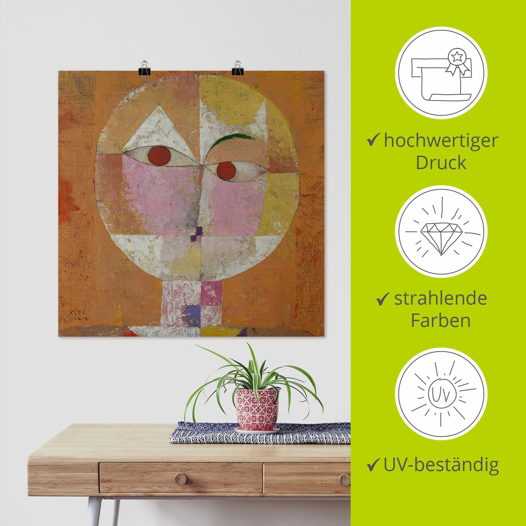 Artland Artprint Senecio als artprint van aluminium, artprint voor buiten, artprint op linnen, poster in verschillende maten. maten