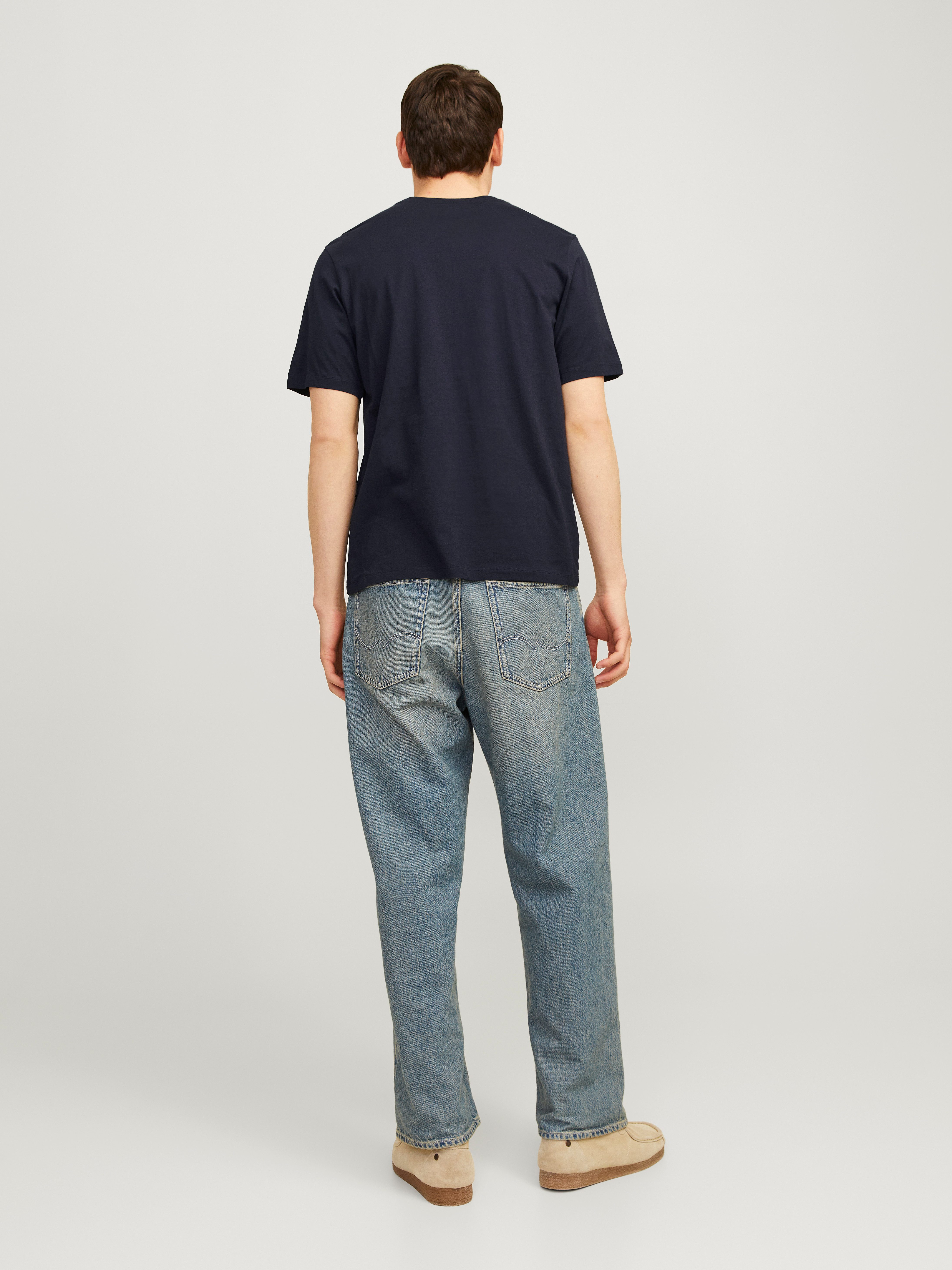 Jack & Jones Shirt met ronde hals JJELOGO TEE SS O-NECK 2 COL AW24 SN