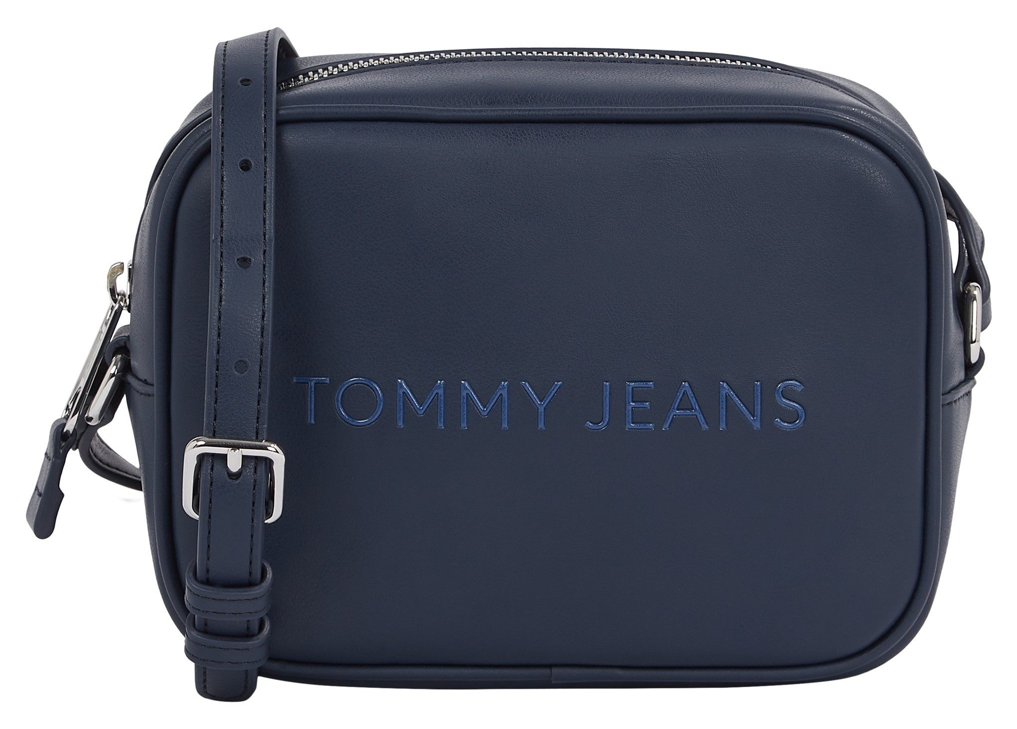 Tommy Jeans Blauwe cameratas met reliëflogo Blue Dames