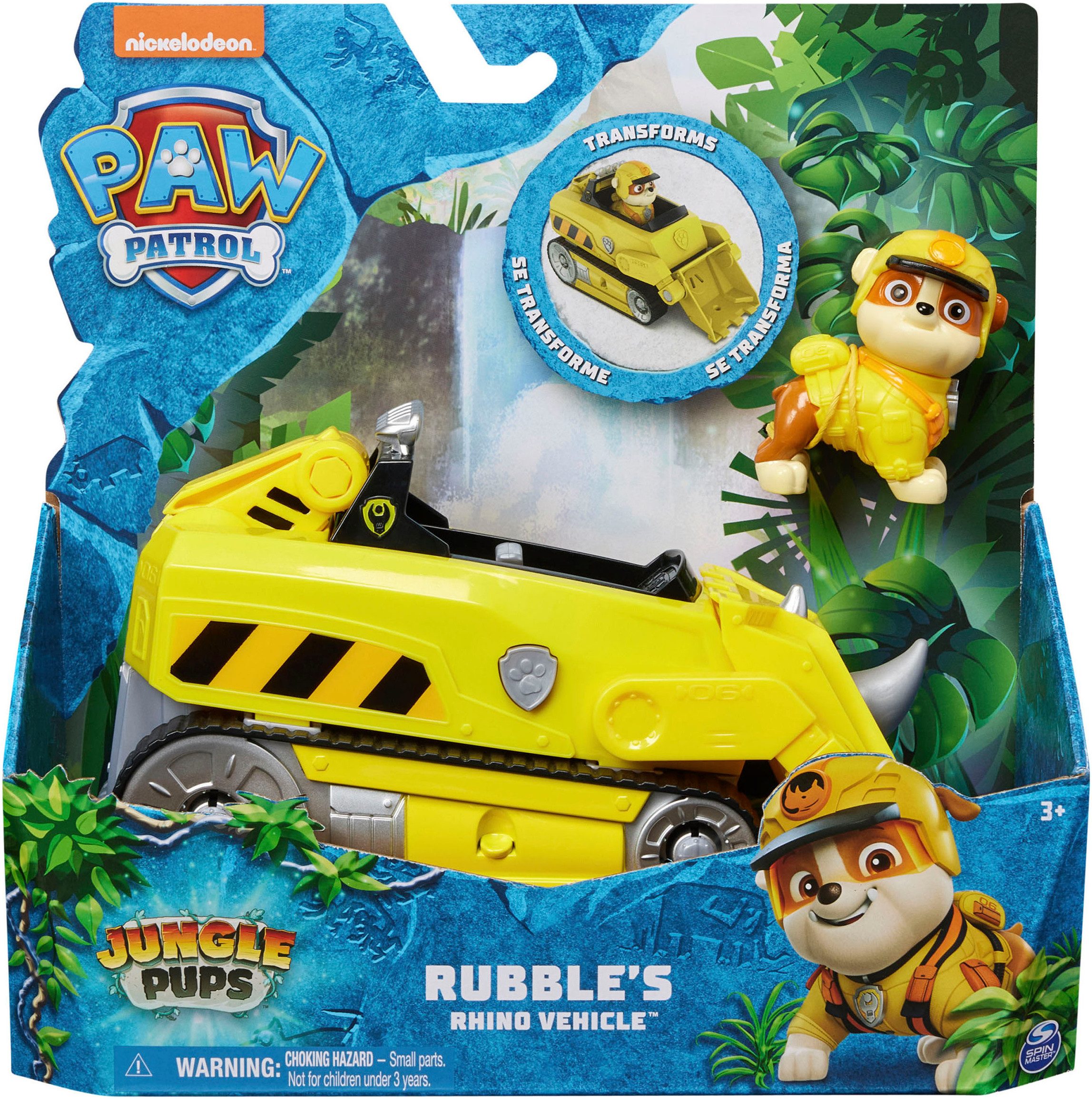Spin Master Speelgoedauto Paw Patrol - Jungle Pups - Themed Vehicles Solid Rubble