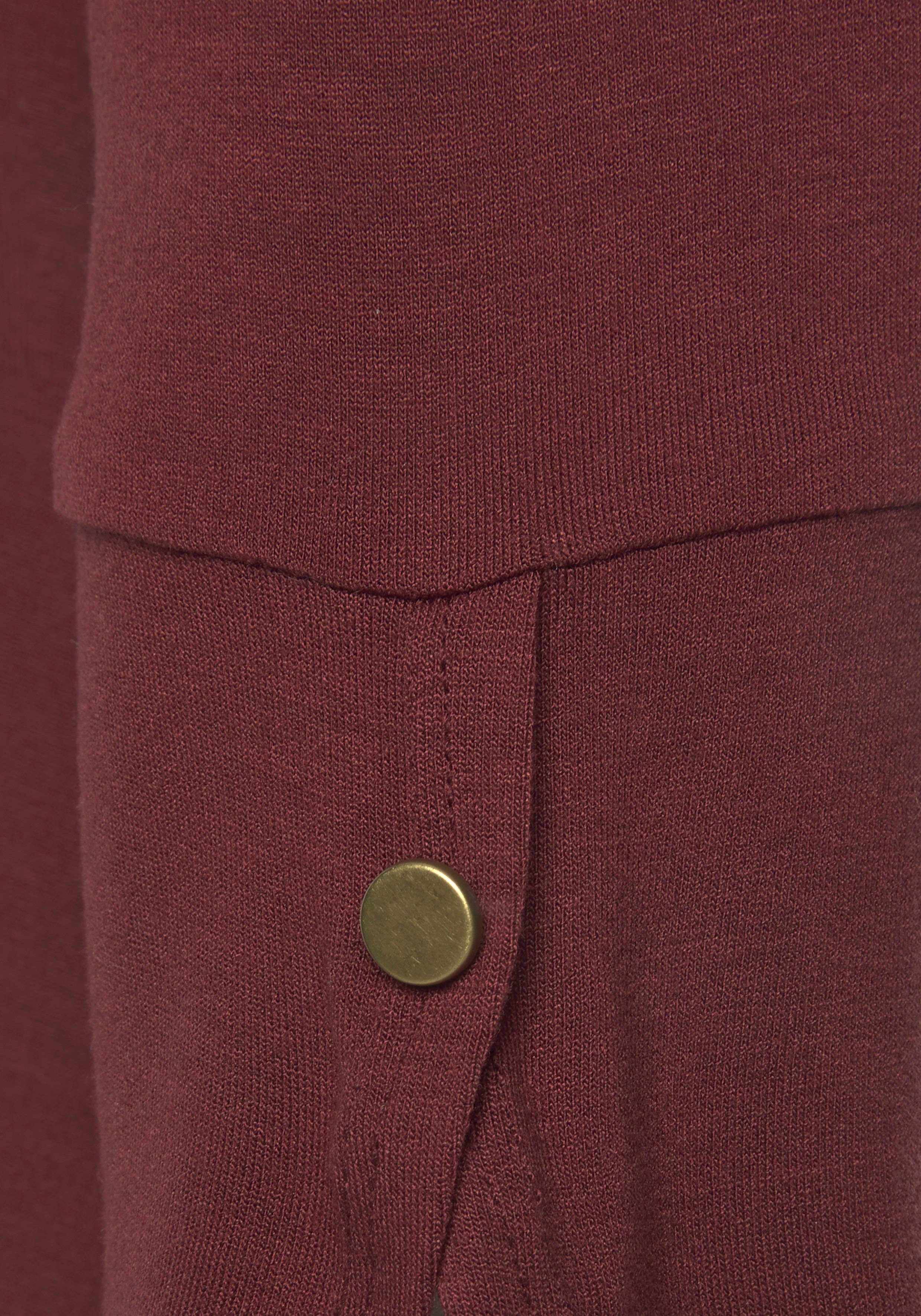 Vivance Shirt met 3/4-mouwen Met manchetten en goudkleurige knopen