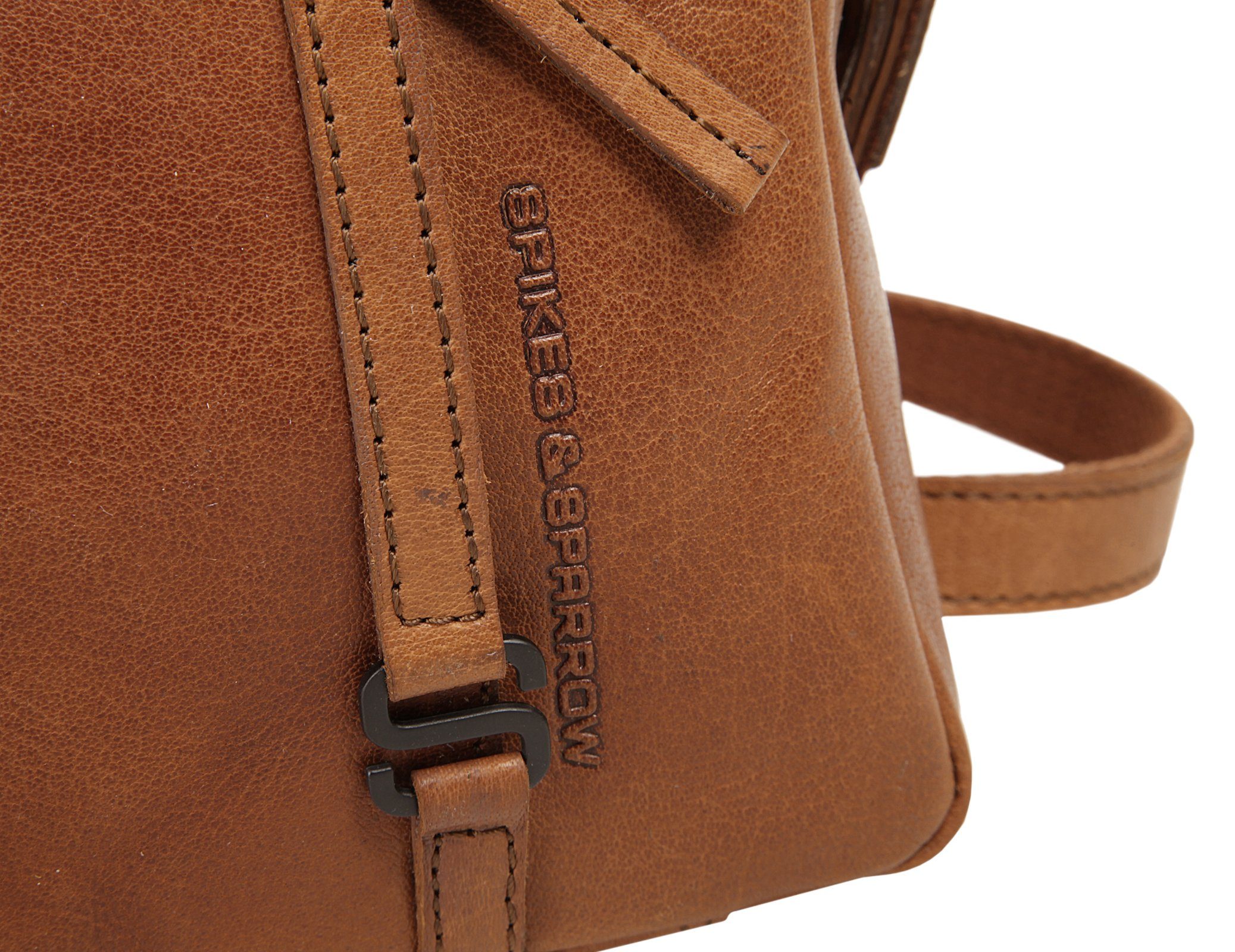 Spikes & Sparrow Schoudertas echt leder