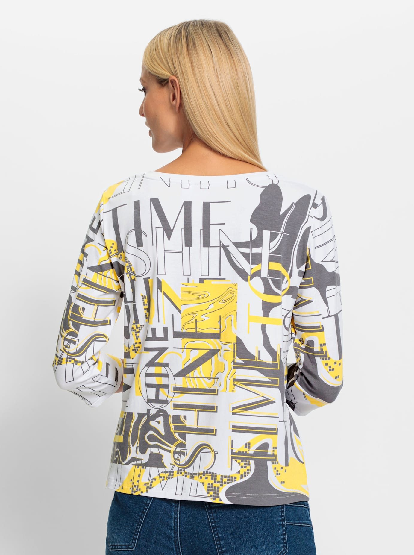 heine Shirt met 3/4 mouwen Gedessineerd shirt (1-delig)