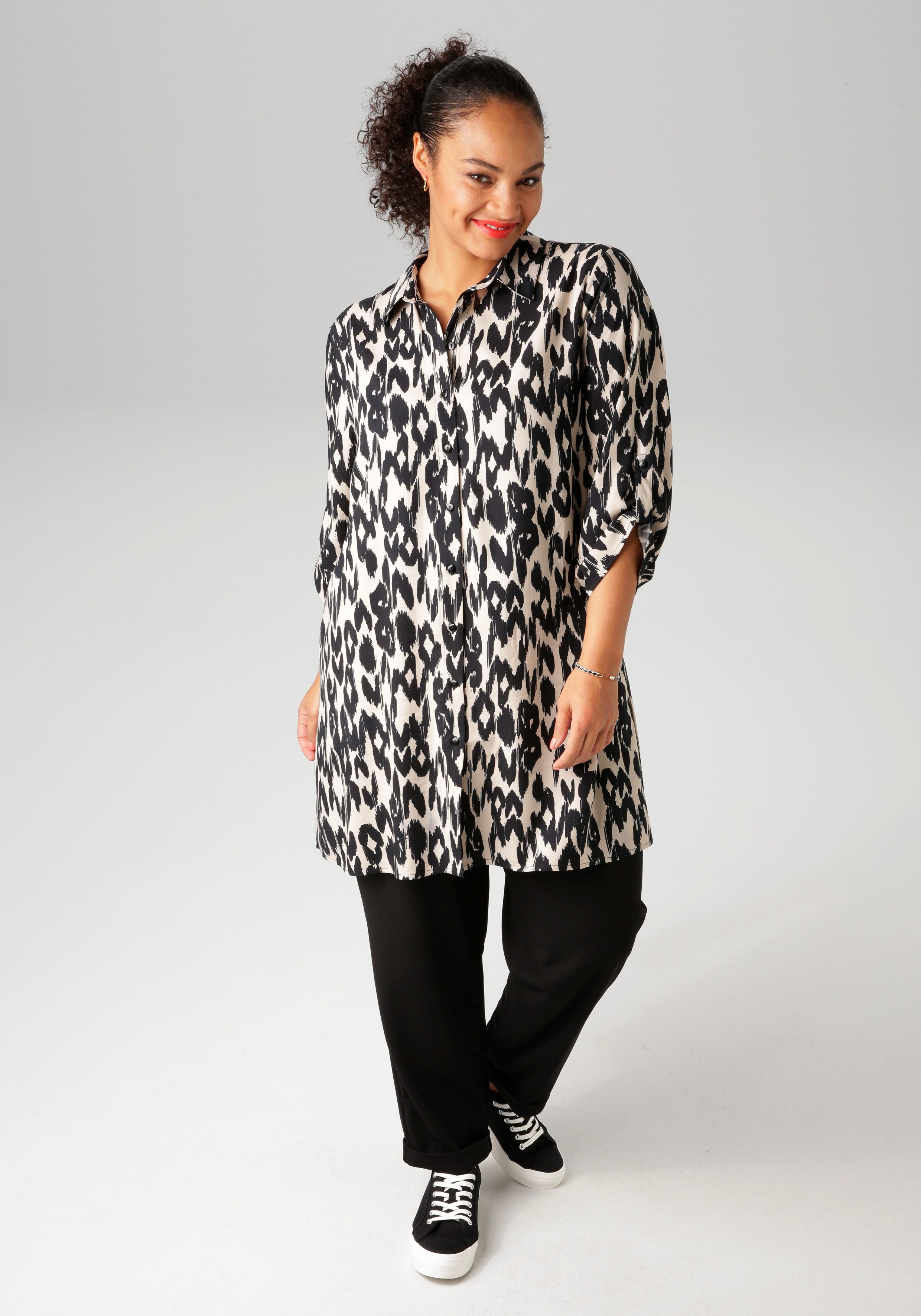 Aniston PLUS Overhemdblouse trendy design - nieuwe collectie