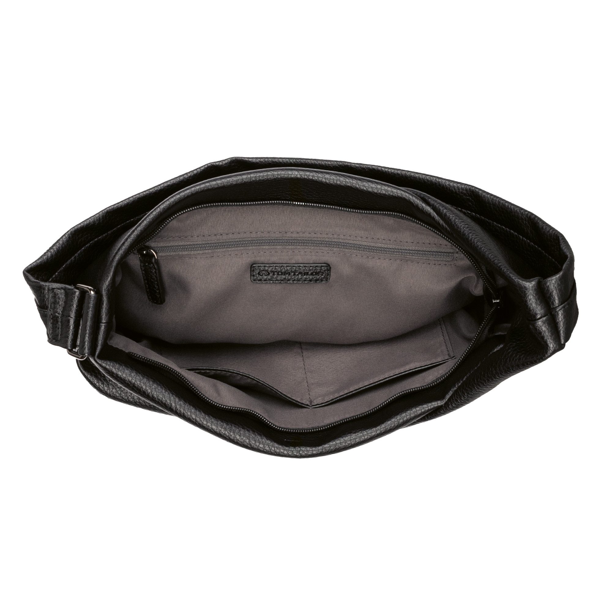 Tom Tailor Hobo-tas Adya van zacht, leren materiaal met asymmetrische lijnvoering