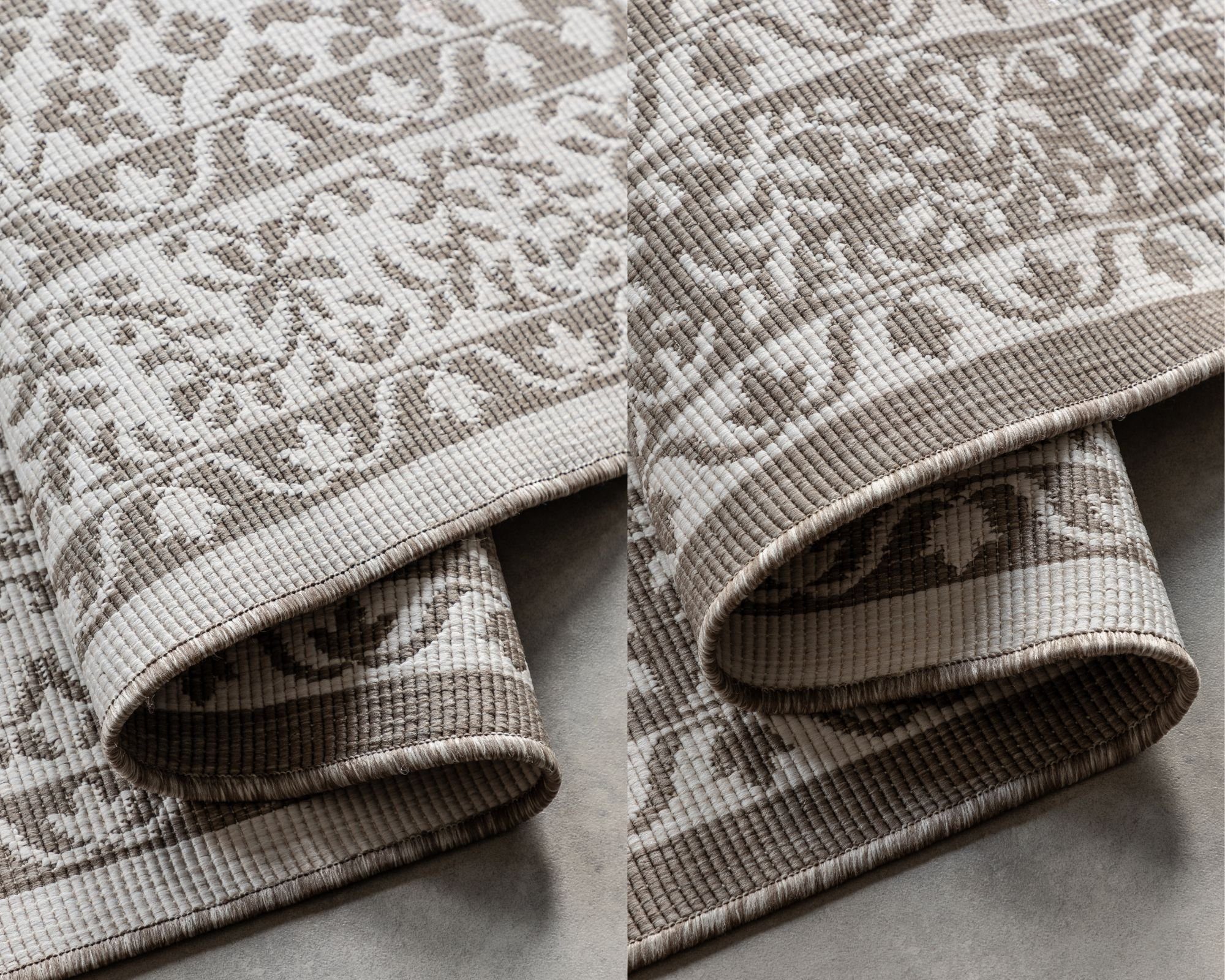 ELLE DECORATION Vloerkleed Meekly omkeerbaar tapijt Vlakweefsel, In-& Outdoor, Modern, tweezijdig, balkon, woonkamer