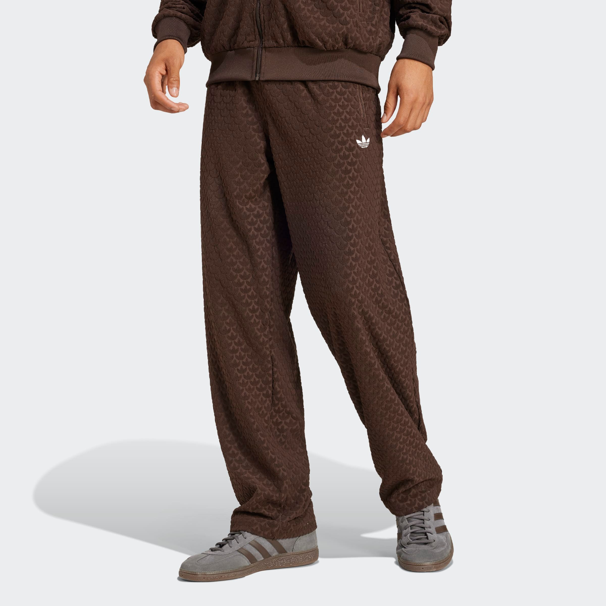 adidas Originals Sportbroek Q12 MONOGRAM TR (1-delig) heren sportbroeken maat XL bruin
