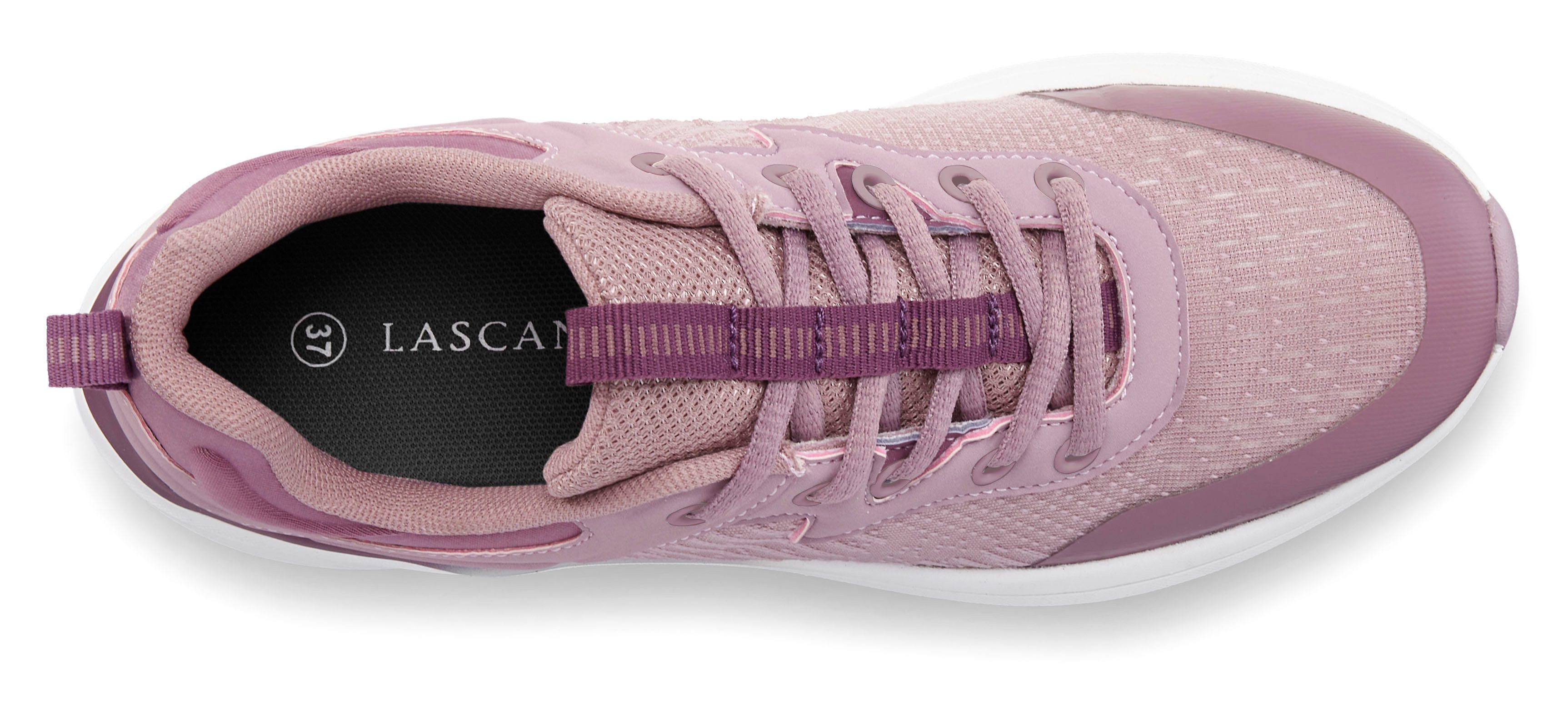 Lascana Sneakers Vrijetijdsschoen, veterschoen met uitneembare binnenzool VEGAN