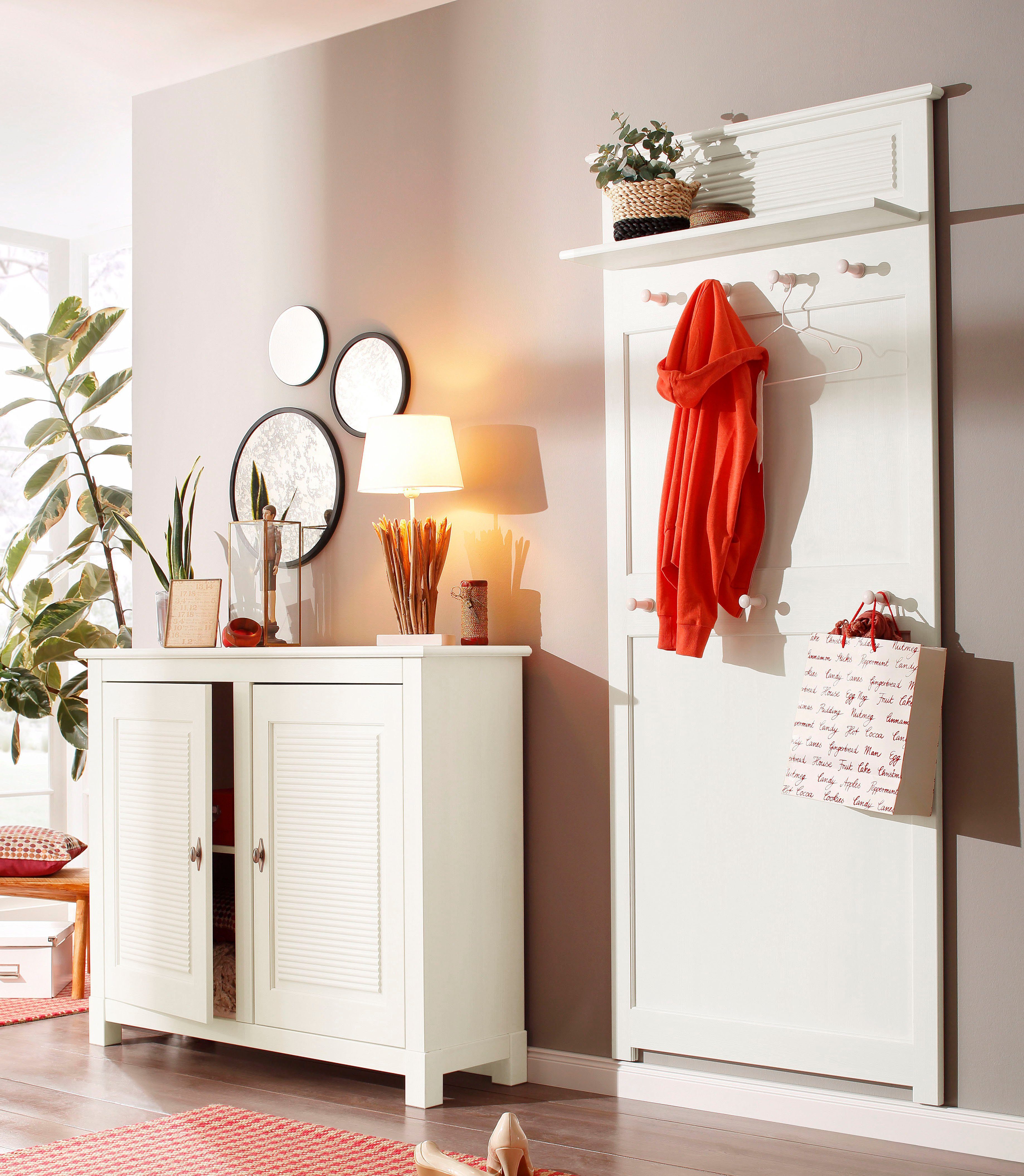 Home affaire Kast Rauna Breedte 118 cm, van massief grenen