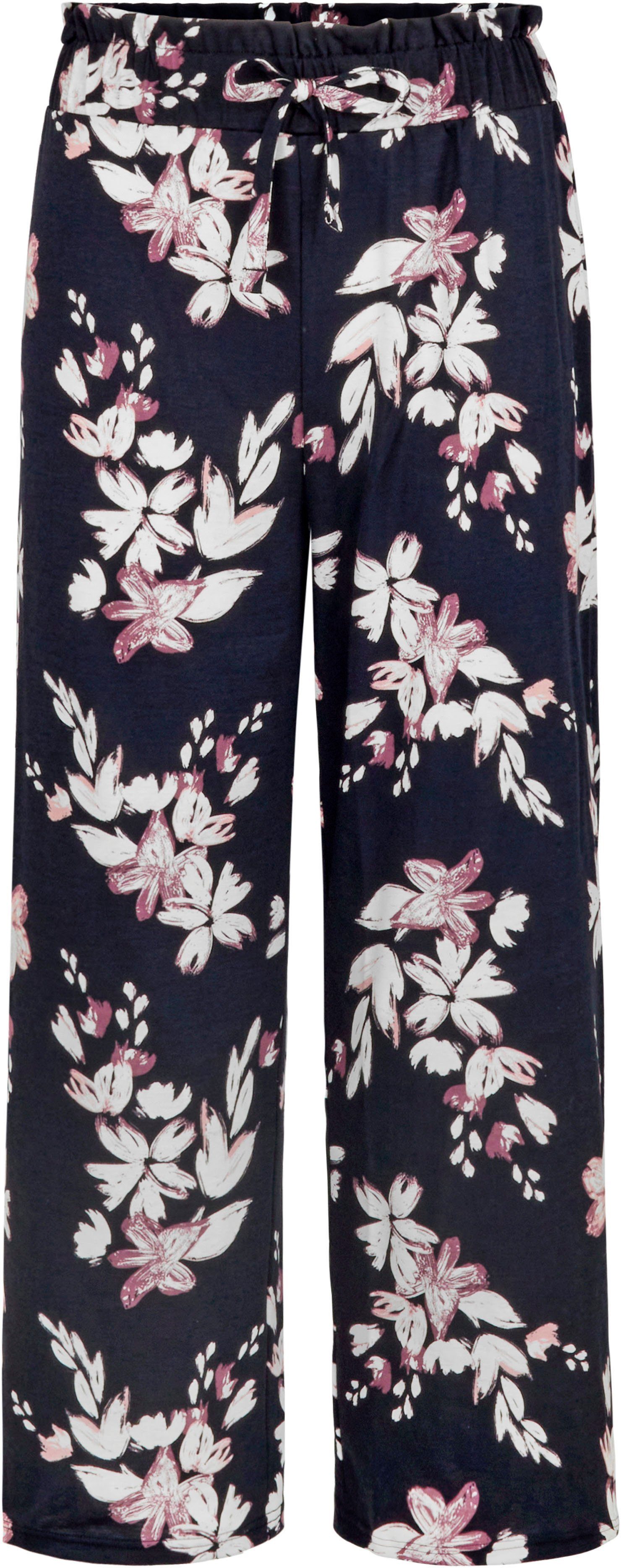 CALIDA 7/8-broek Favourites Dreams met bloemmotief en interlock-kwaliteit