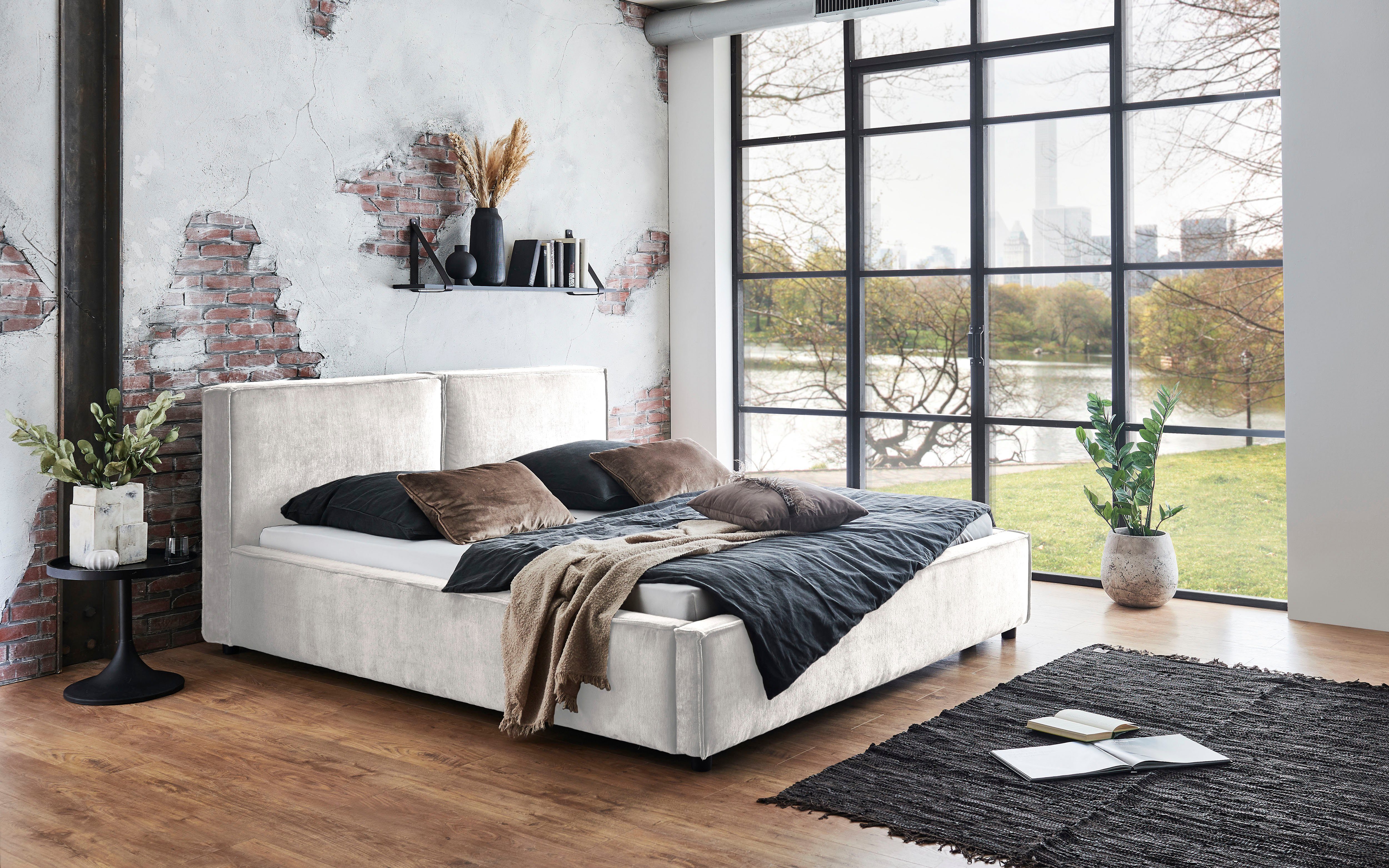 INOSIGN Gestoffeerd bed Nuria met een moderne look en hoog draagvermogen