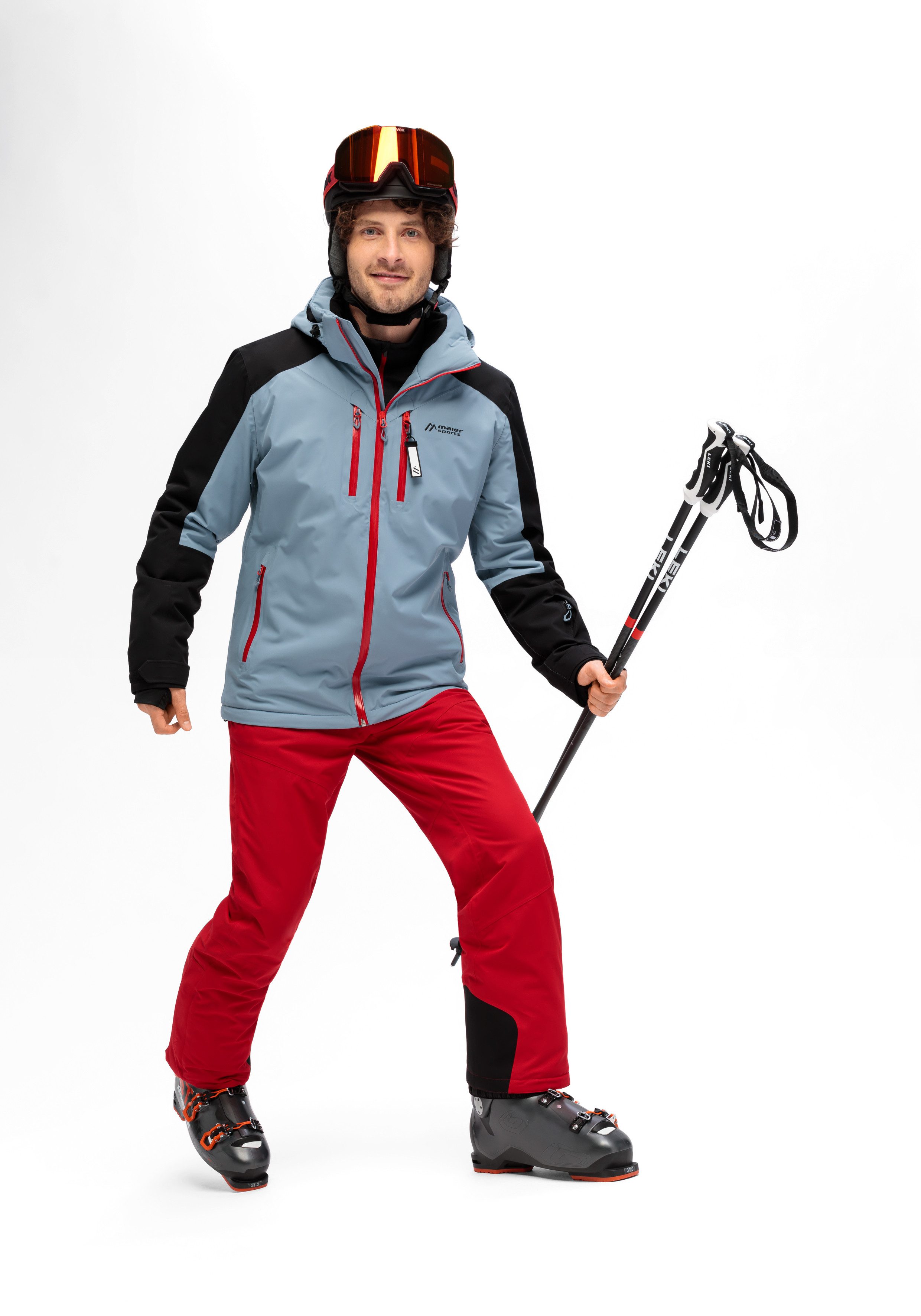 Maier Sports Ski-jack Chopok Heren winterjack met ritszakken en capuchon waterdicht
