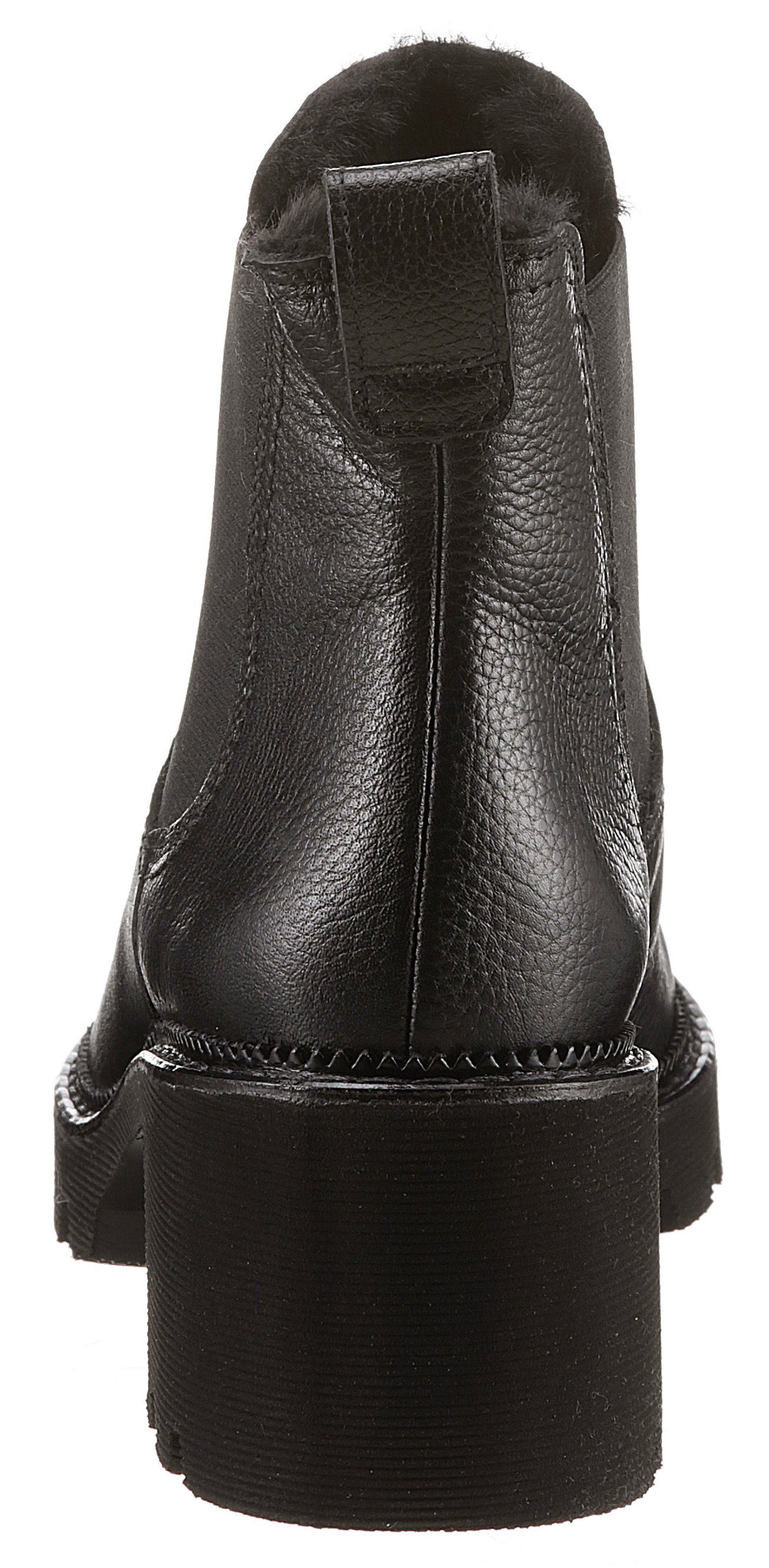 Paul Green Chelsea-boots winter ankle boots, block heel, with profile sole