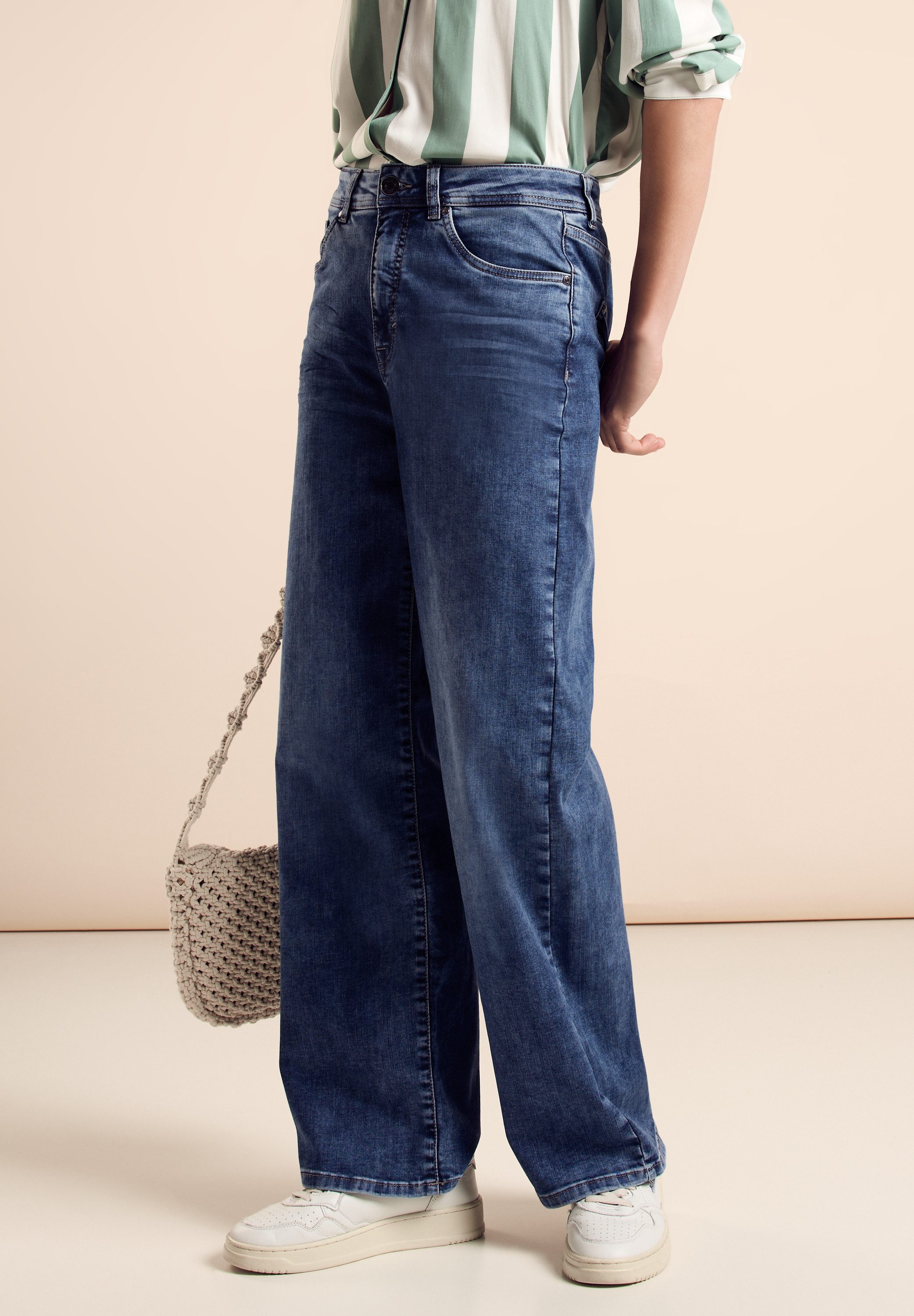 STREET ONE Loose fit jeans in 5-pocketsstijl