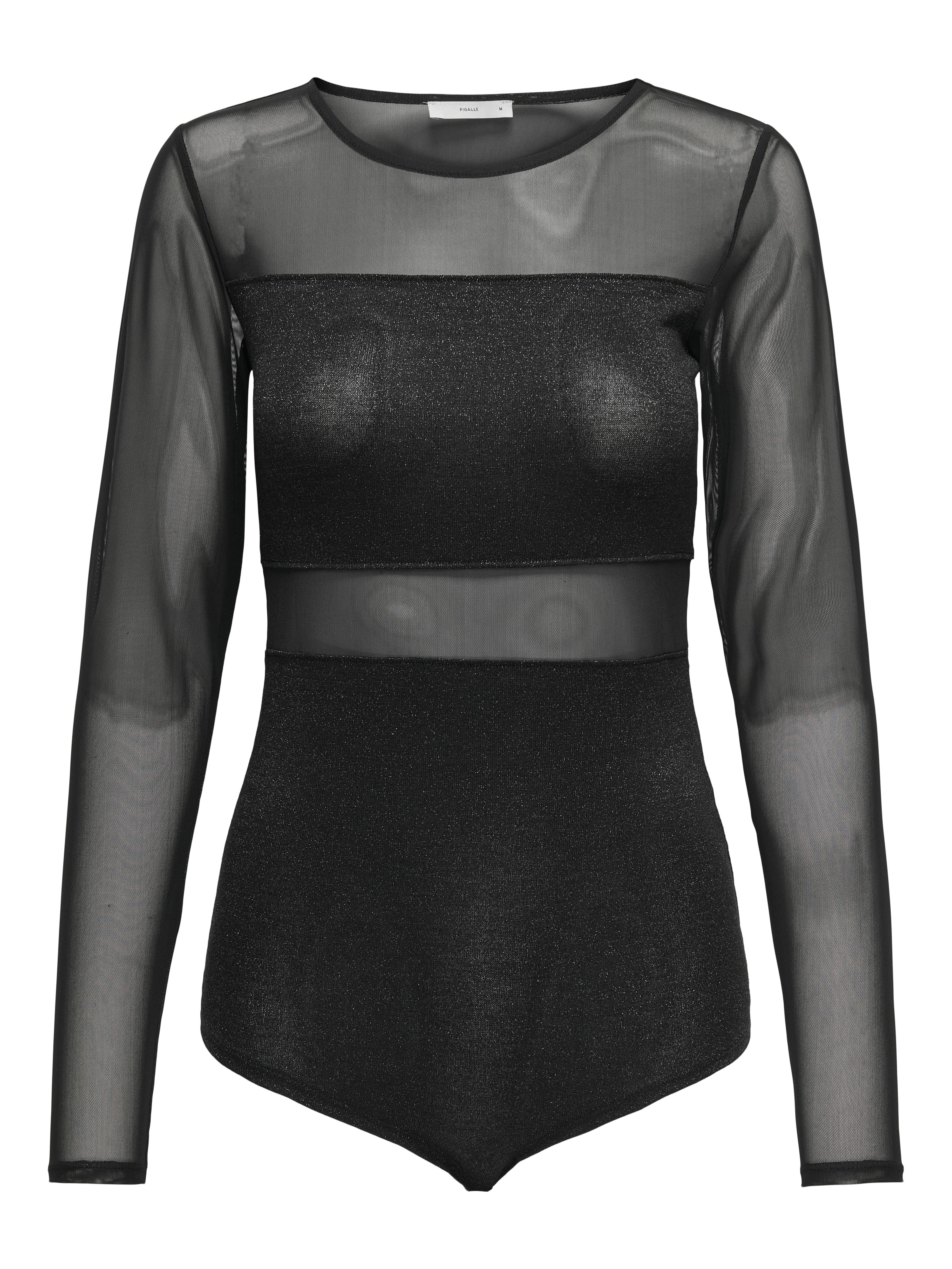 Only Body met lange mouwen ONLESTHER GLITTER L/S BODY JRS
