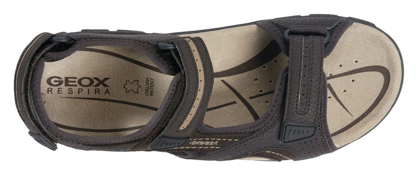 Geox Sandalen UOMO SANDAL STRADA , zomerschoen, klittenbandschoen, outdoorsandaal, trekkinglook