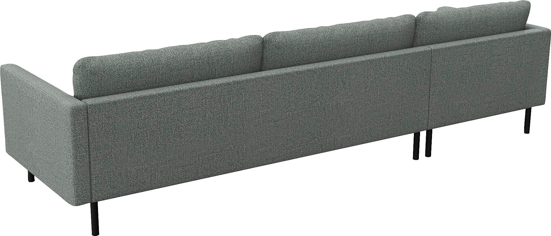 FLEXLUX Hoekbank Bolzano, elegant en comfortabel, L-vorm Zitting van koudschuim & stalen vering, losse zit- en rugkussens