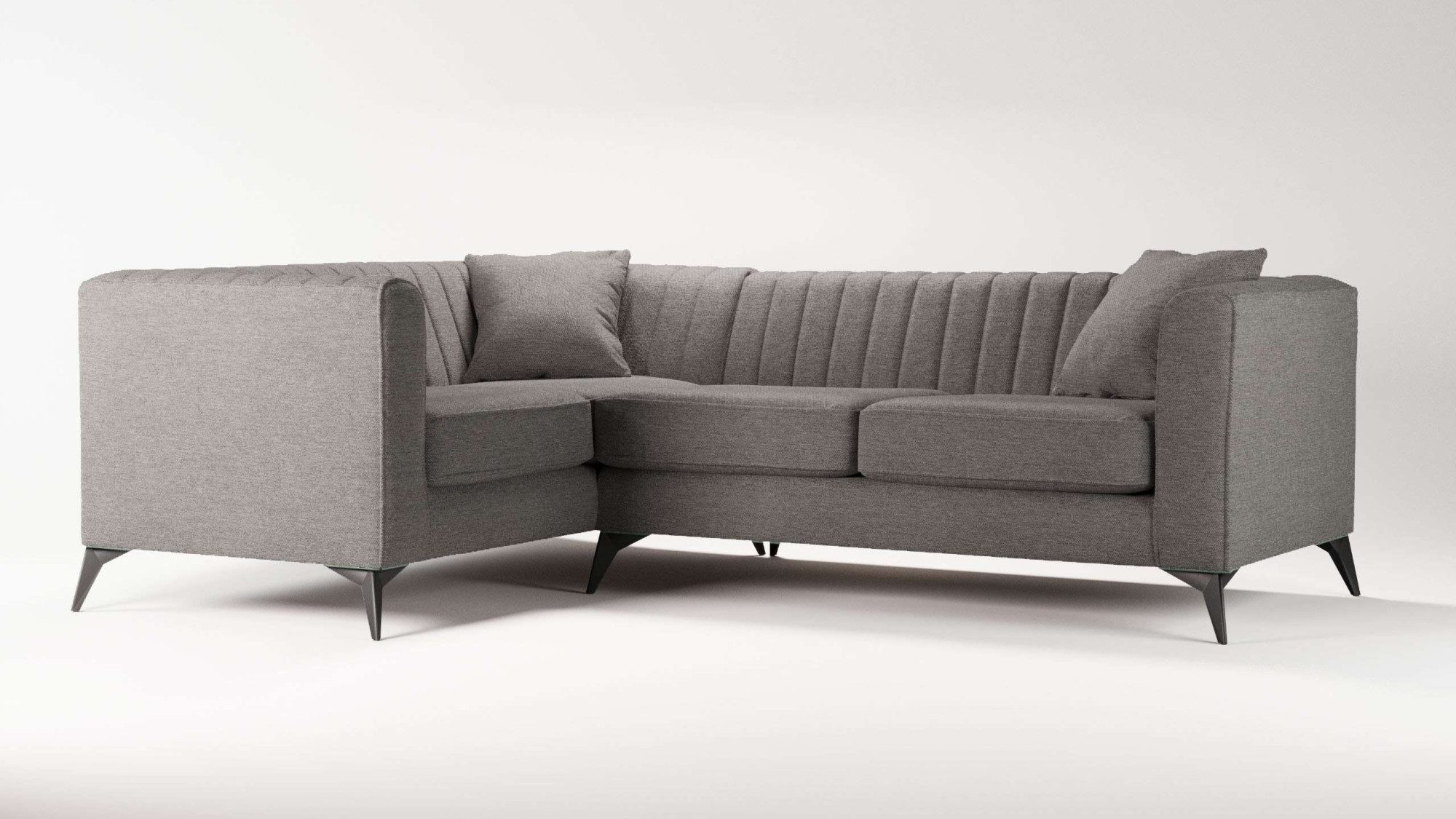 Places of Style Hoekbank MATTHEW L-vorm ideaal voor kleine ruimtes, afmetingen B/D/H: 240/167/74 cm