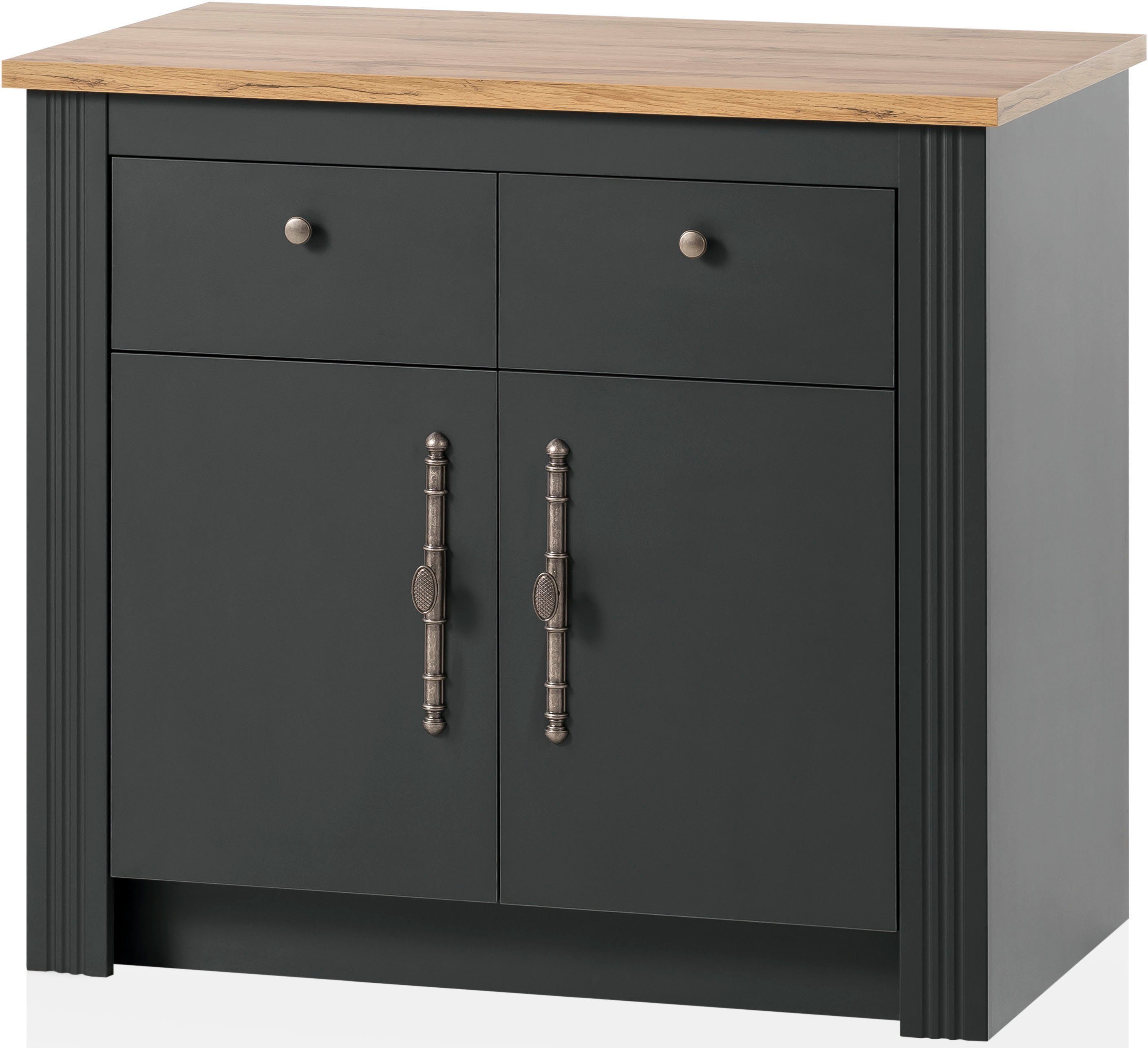 Kochstation Onderkast KS-Westminster in romantische landelijke stijl, breedte 100 cm, exclusief by otto