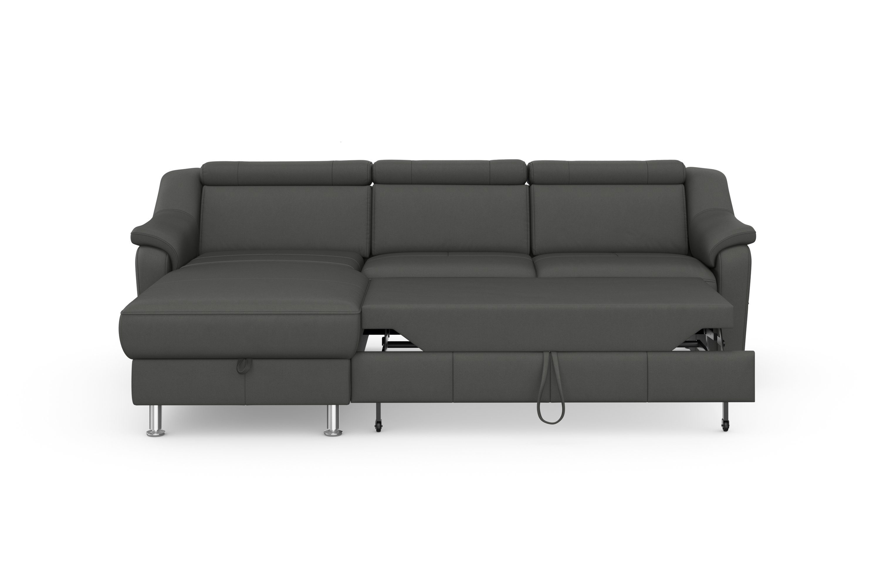 sit&more Hoekbank Freetown L-vorm met verstelbare hoofdsteun en comfortabele binnenvering
