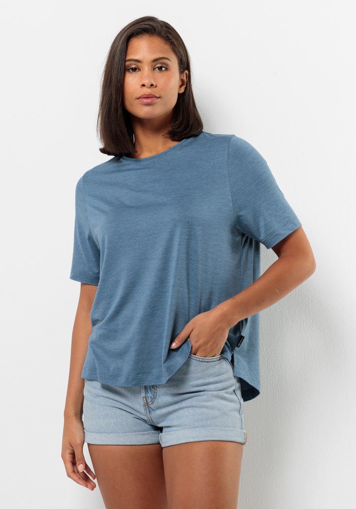 Jack Wolfskin Travel T-Shirt Women Functioneel shirt Dames XL elemental blue elemental blue