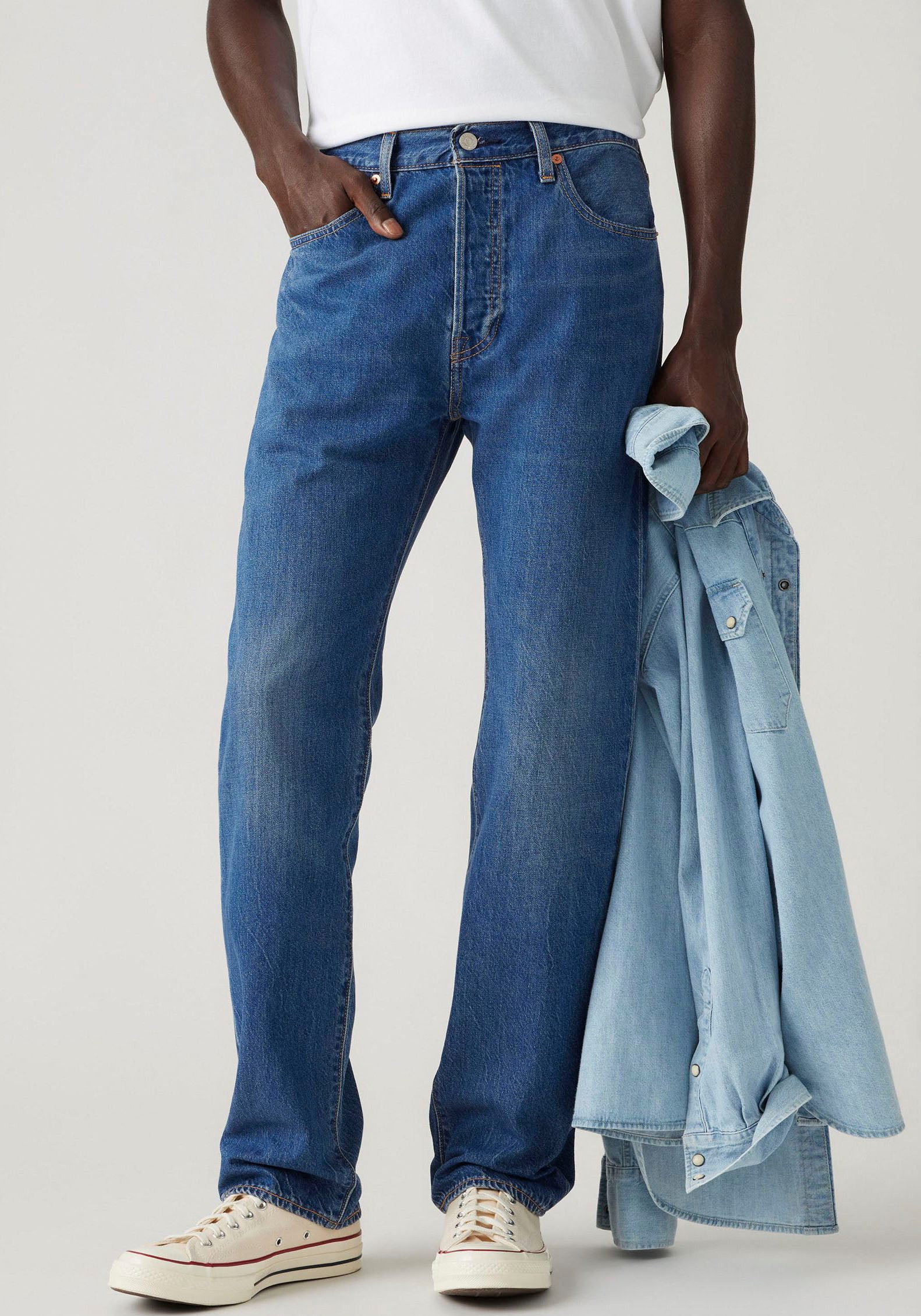 Levi's Straight jeans 501 LEVI'S ORIGINAL heren straight jeans maat 32 blauw