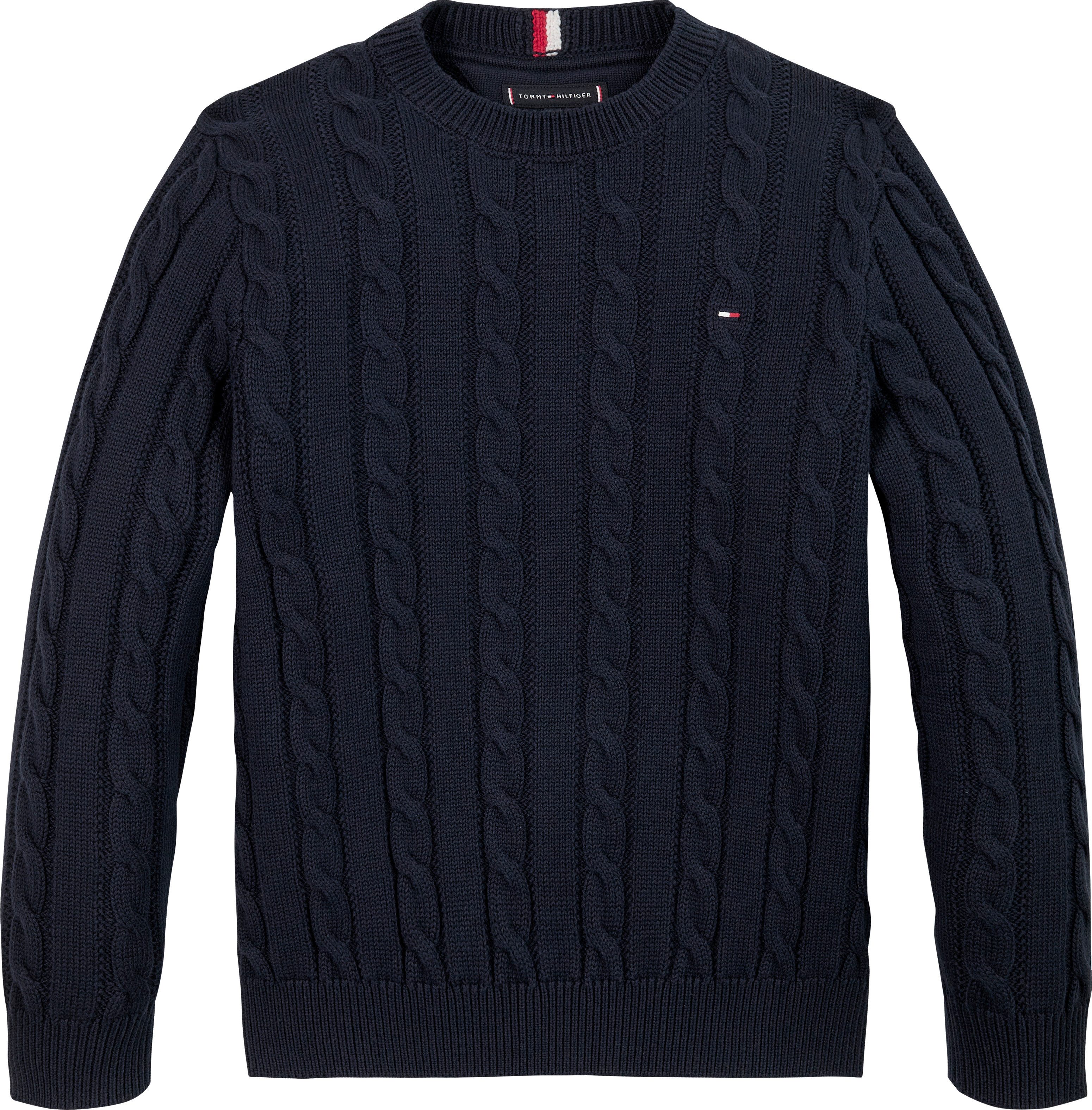 Tommy Hilfiger Gebreide trui ESSENTIAL REG CABLE SWEATER