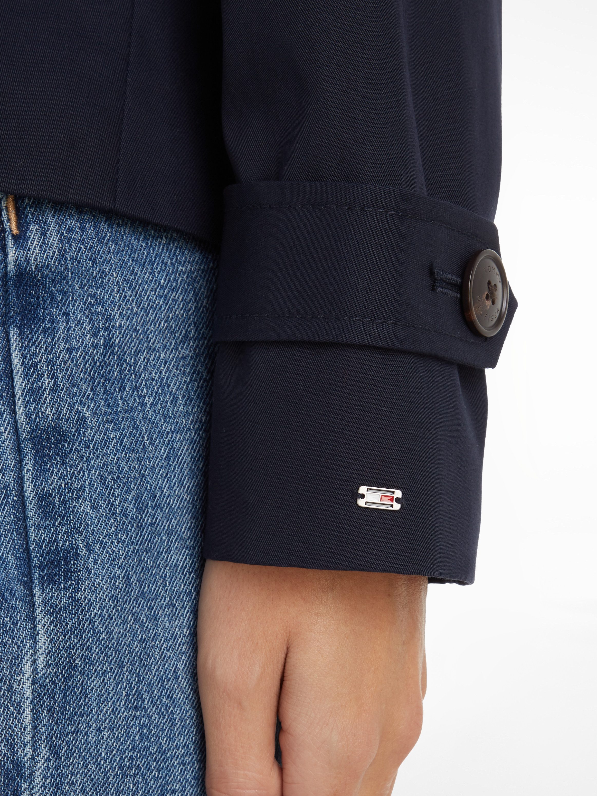 Tommy Hilfiger Kort jack COTTON SB SHORT TRENCH met typische trenchdetails