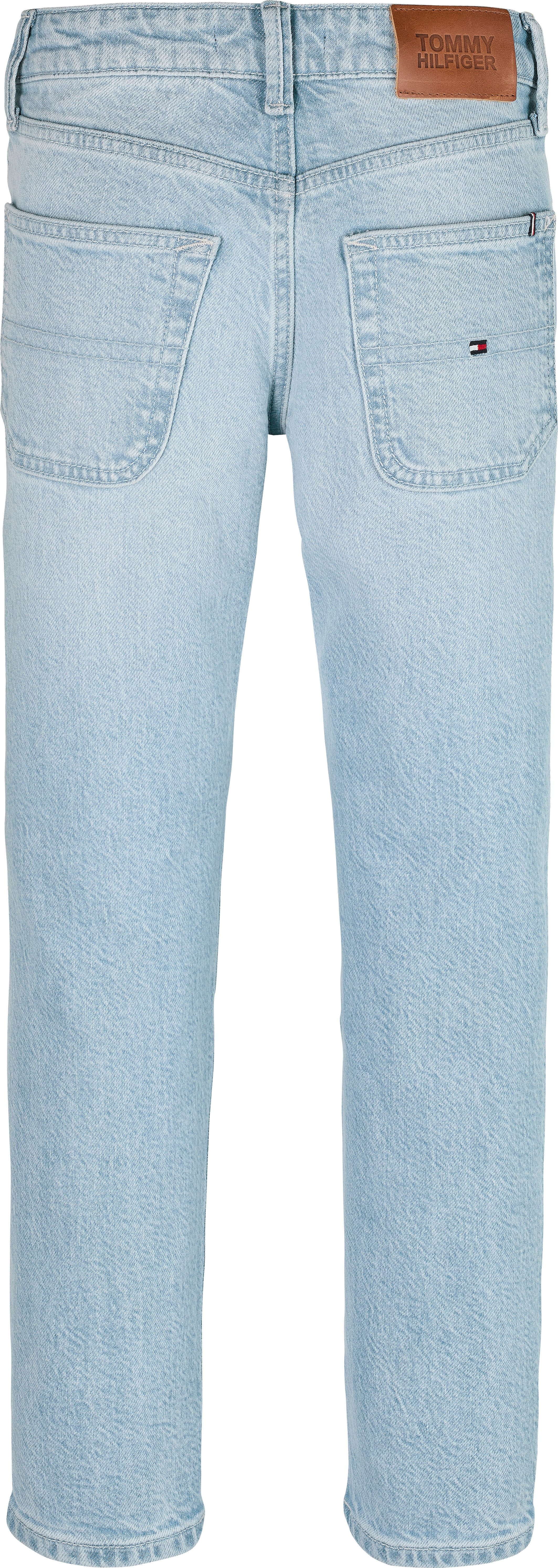 Tommy Hilfiger Straight jeans Modern straight voor kinderen tot 16 jaar, in lichte wassing