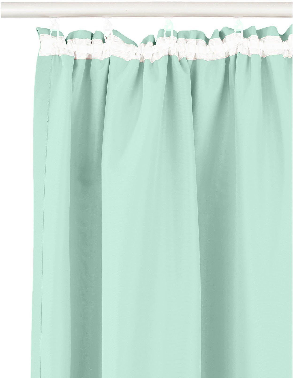 Home affaire Gordijn Parry 2-pack, ondoorzichtig, monochroom, basic, effen, bestseller (2 stuks)