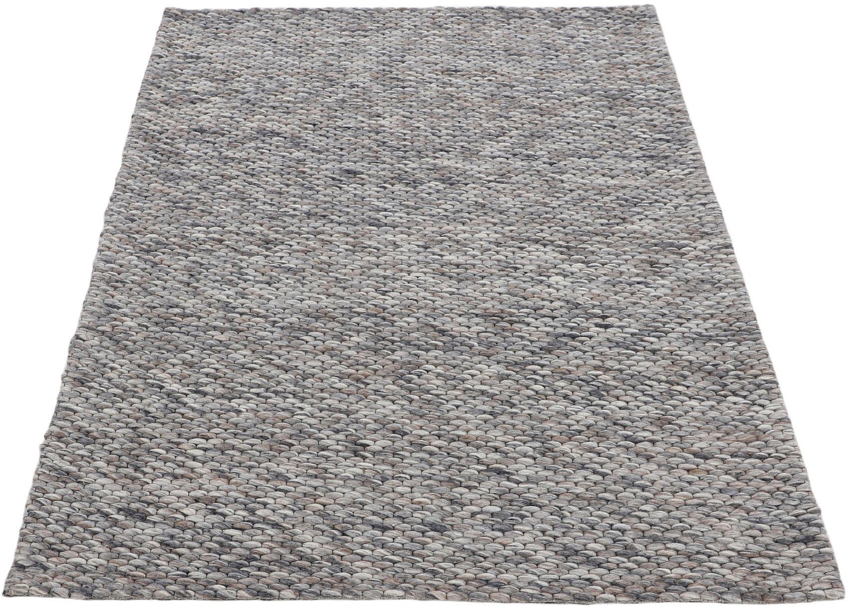 carpetfine Wollen kleed Sina Handgeweven tapijt, 100% wol, gemêleerd, handgeweven, zacht & knuffelig