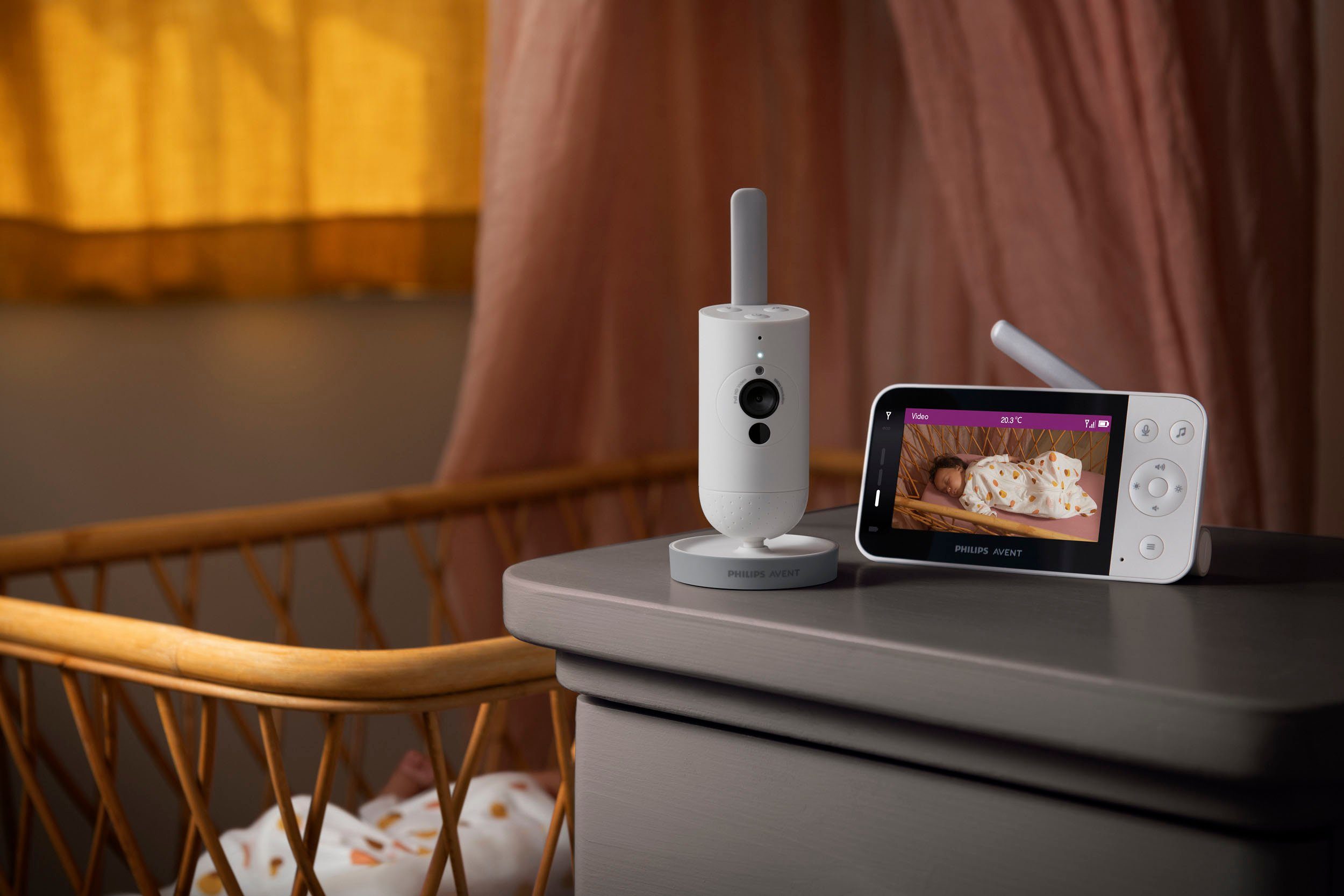 Philips AVENT Video-babyfoon Connected SCD923/26 Video met full hd-camera, bereik van 400 meter en intercomfunctie