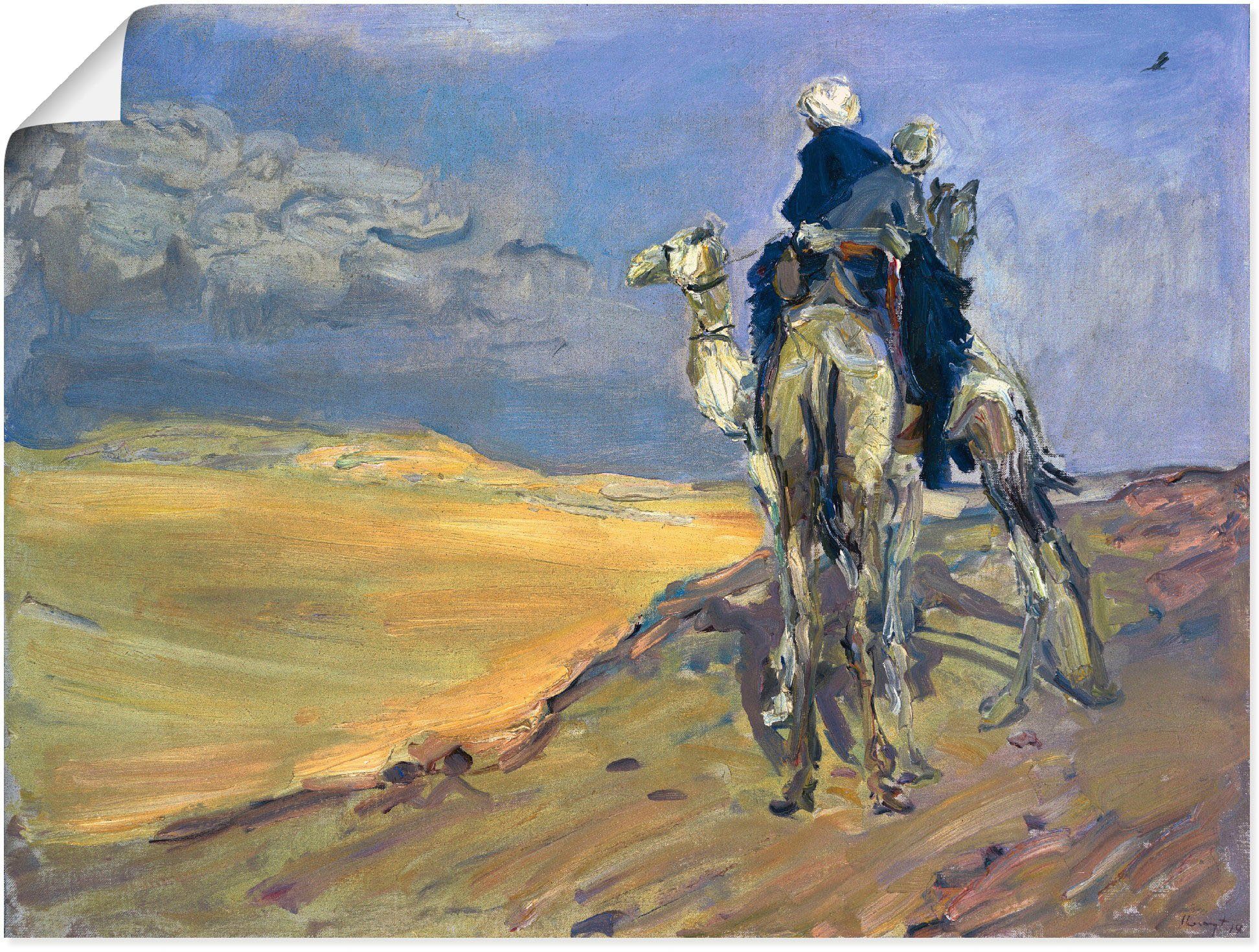 Artland Artprint Zandstorm in de Libische woestijn. 1914 in vele afmetingen & productsoorten -artprint op linnen, poster, muursticker / wandfolie ook geschikt voor de badkamer (1 s