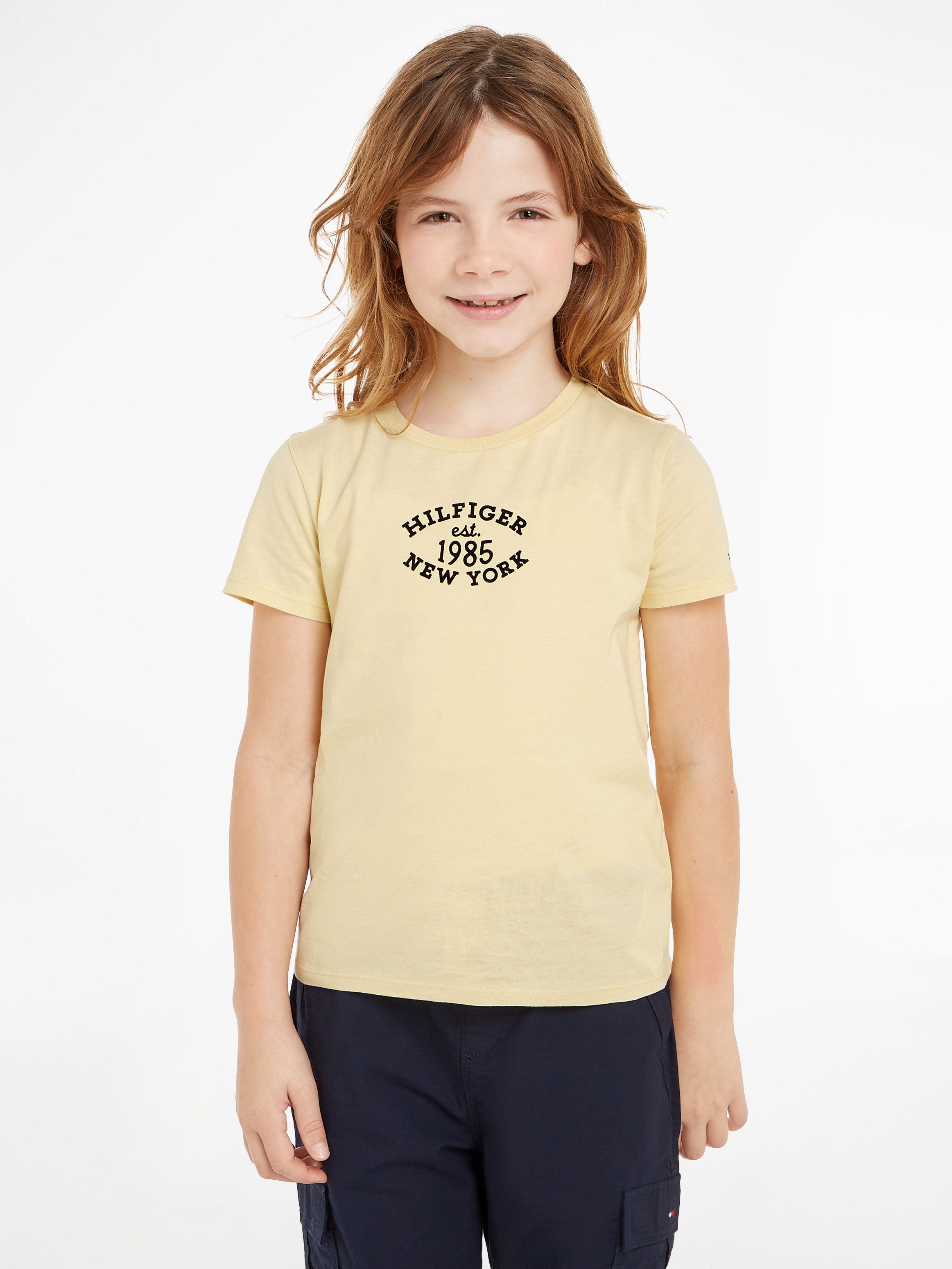 Tommy Hilfiger T-shirt MONOTYPE FLOCK Kinderen tot 16 jaar met logostiksel