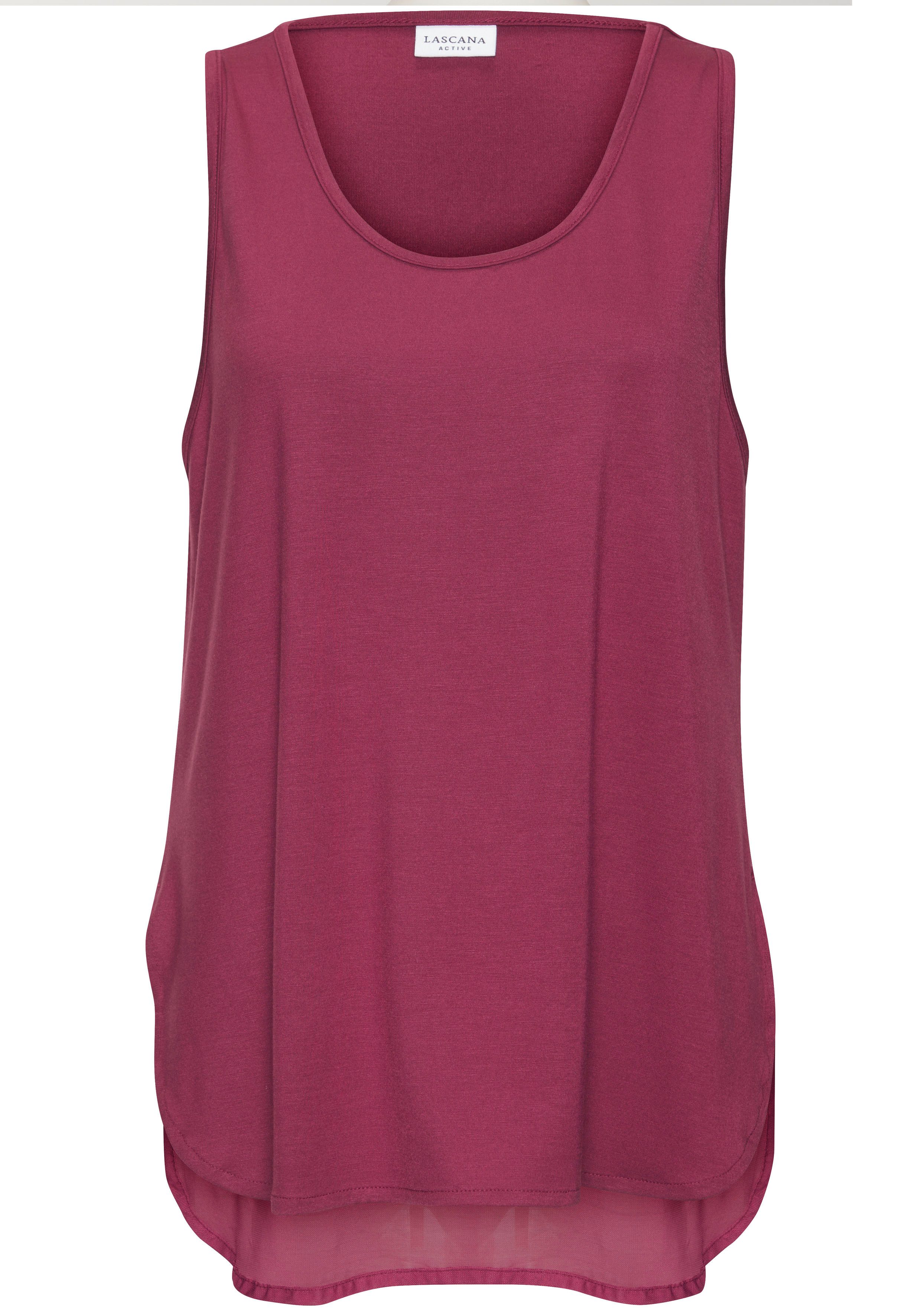 active by Lascana Tanktop Sporttop met mesh inzet en racerback
