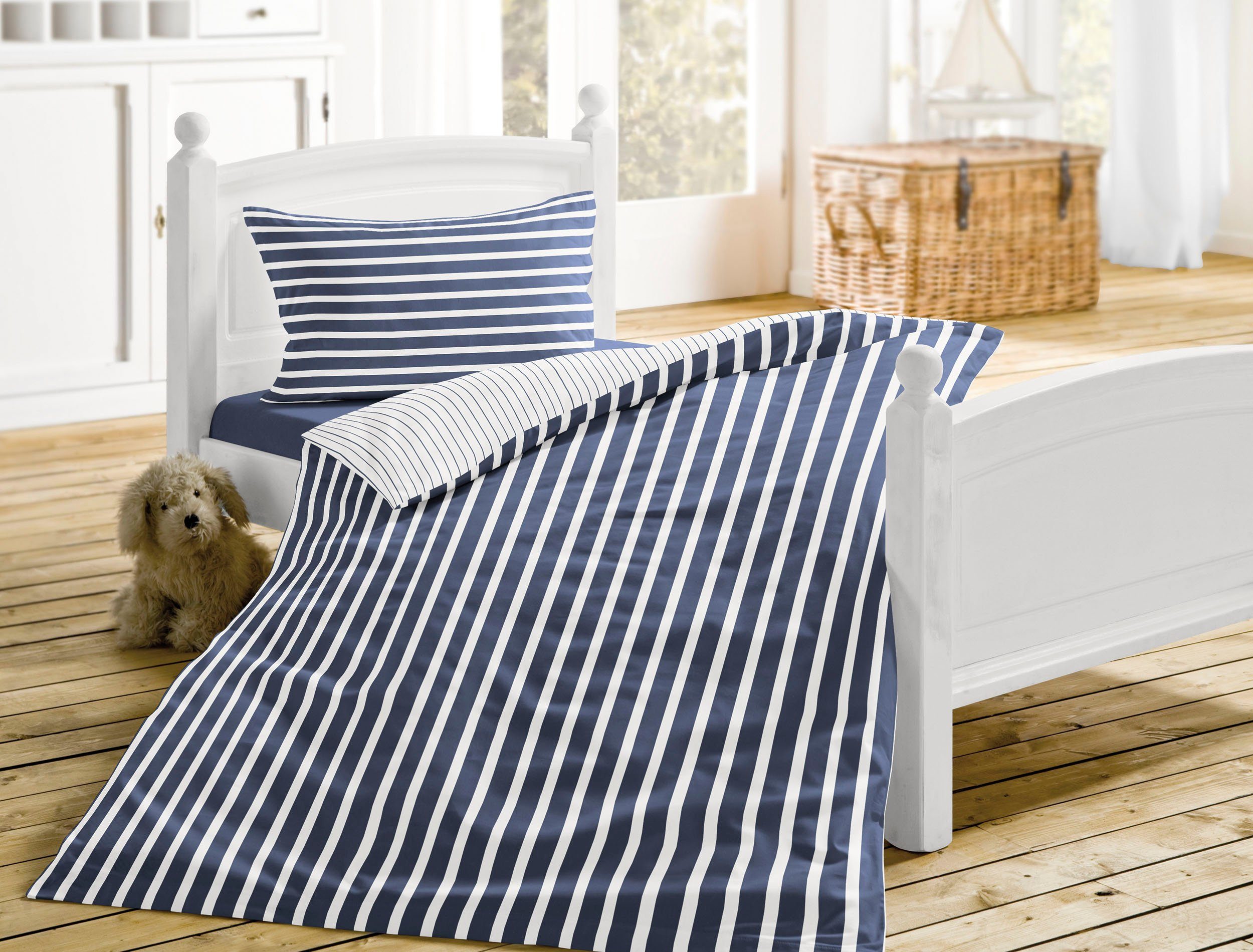 Irisette Kinderovertrekset Nora-Kids tijdloze instagram-bloggercollectie (2-delig) dekbedovertrekken blauw