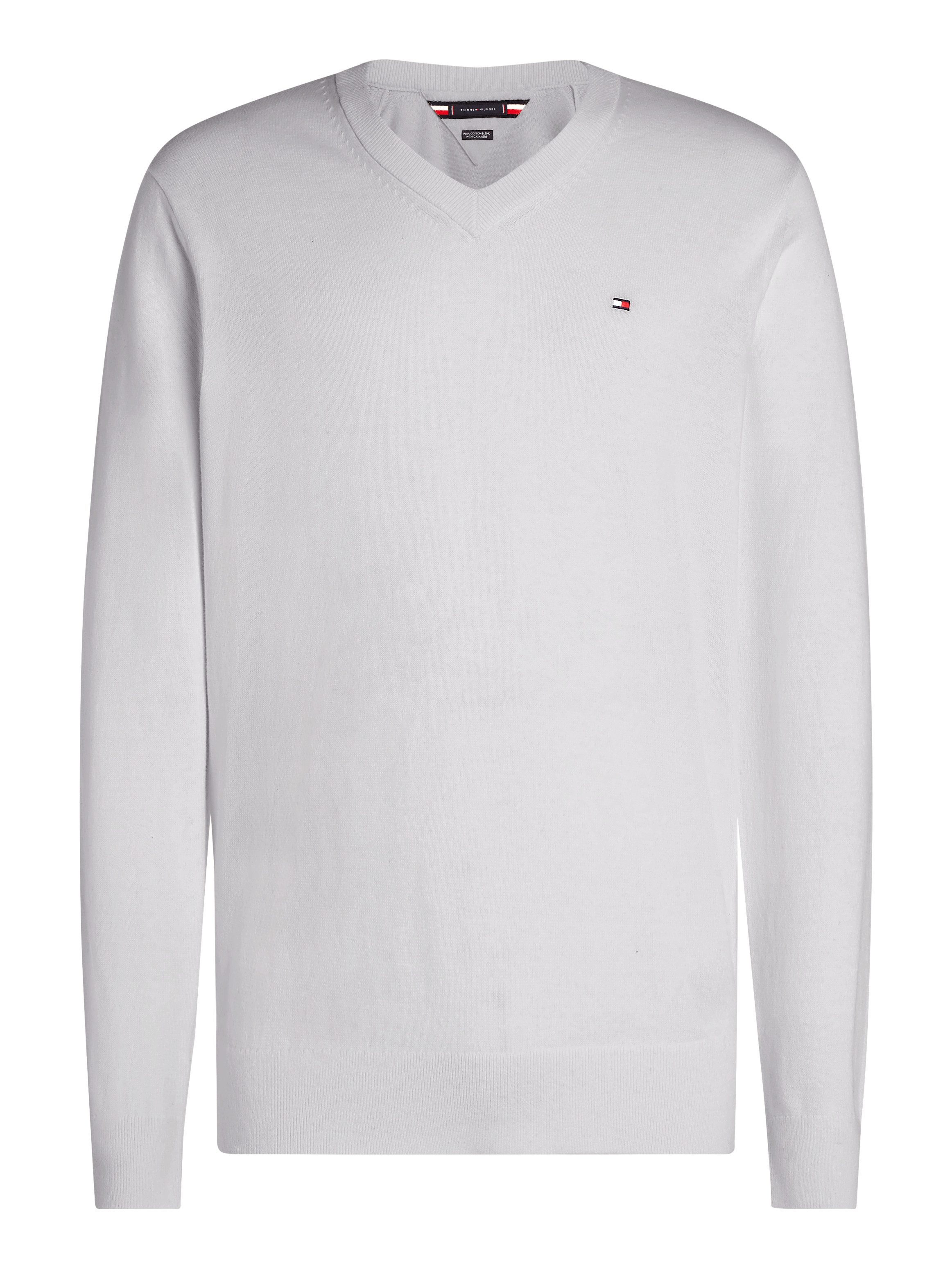 Tommy Hilfiger Trui met V-hals PIMA ORG CTN CASHMERE V NECK