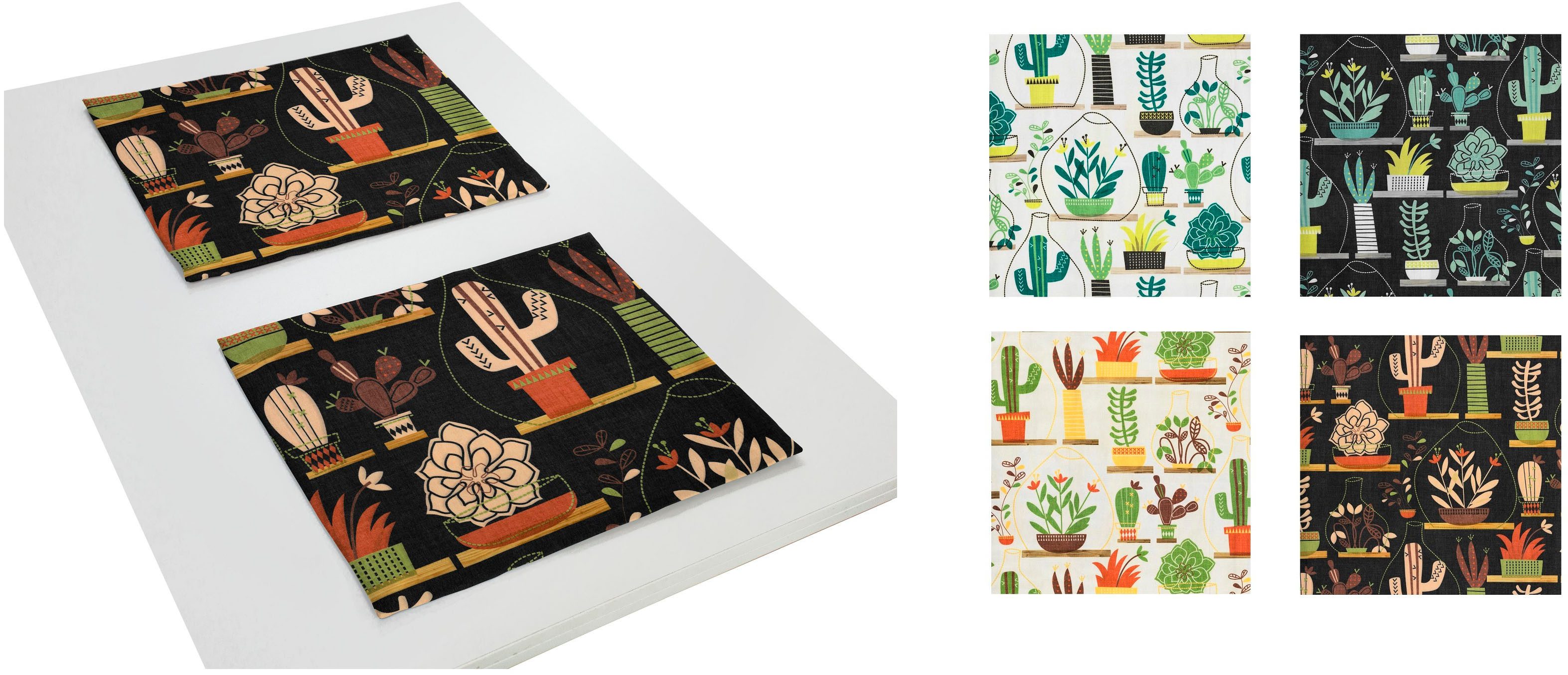 Wirth Set placemats Oakham (set, 2 stuks) tafelkleden maat 1 (40x35 cm) beige