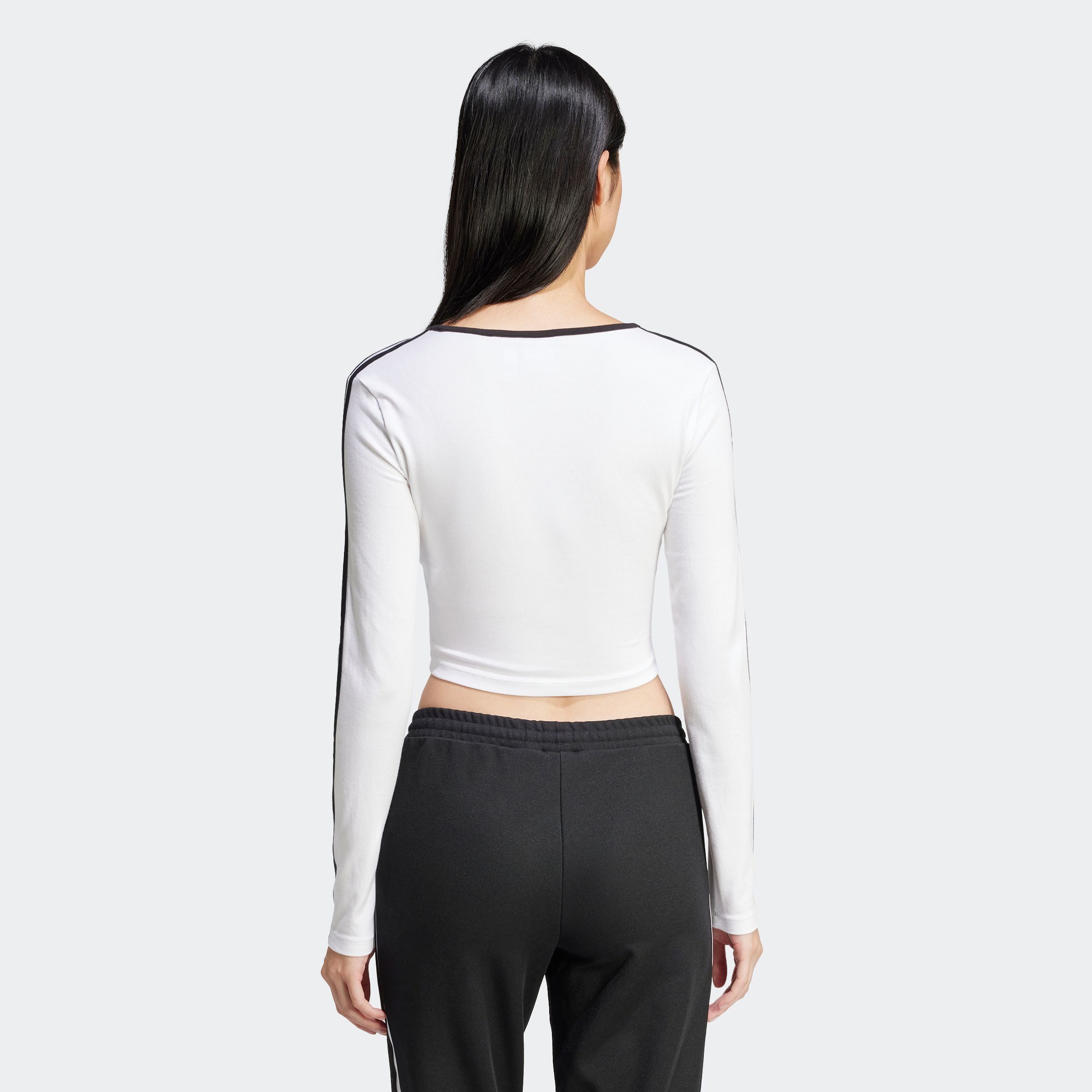 adidas Originals Shirt met lange mouwen 3S LS CROP