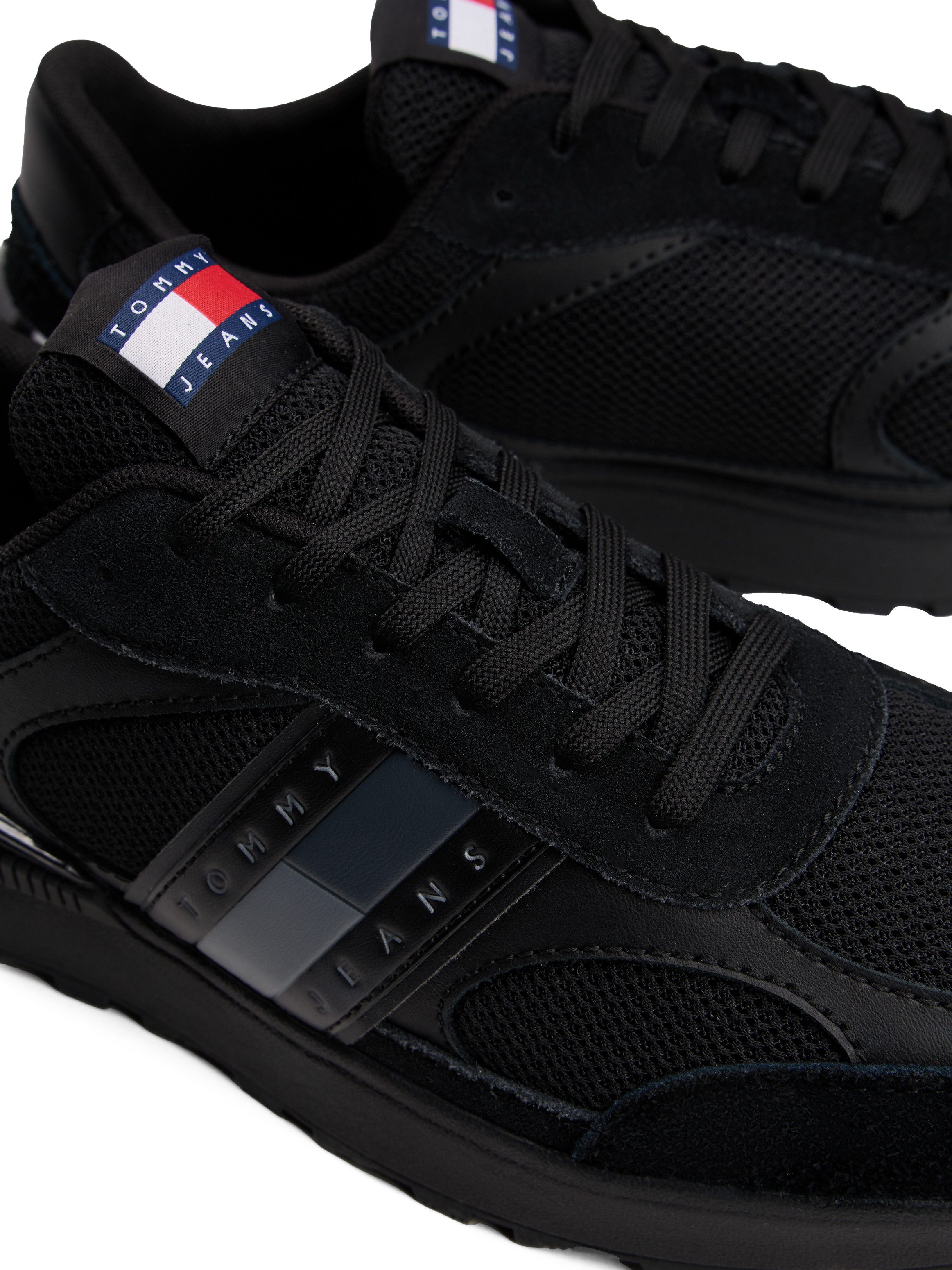 TOMMY JEANS Sneakers TJM TECHNICAL RUNNER ESS , vrijetijdsschoen, halfschoen, veterschoen met gepolsterde schacht