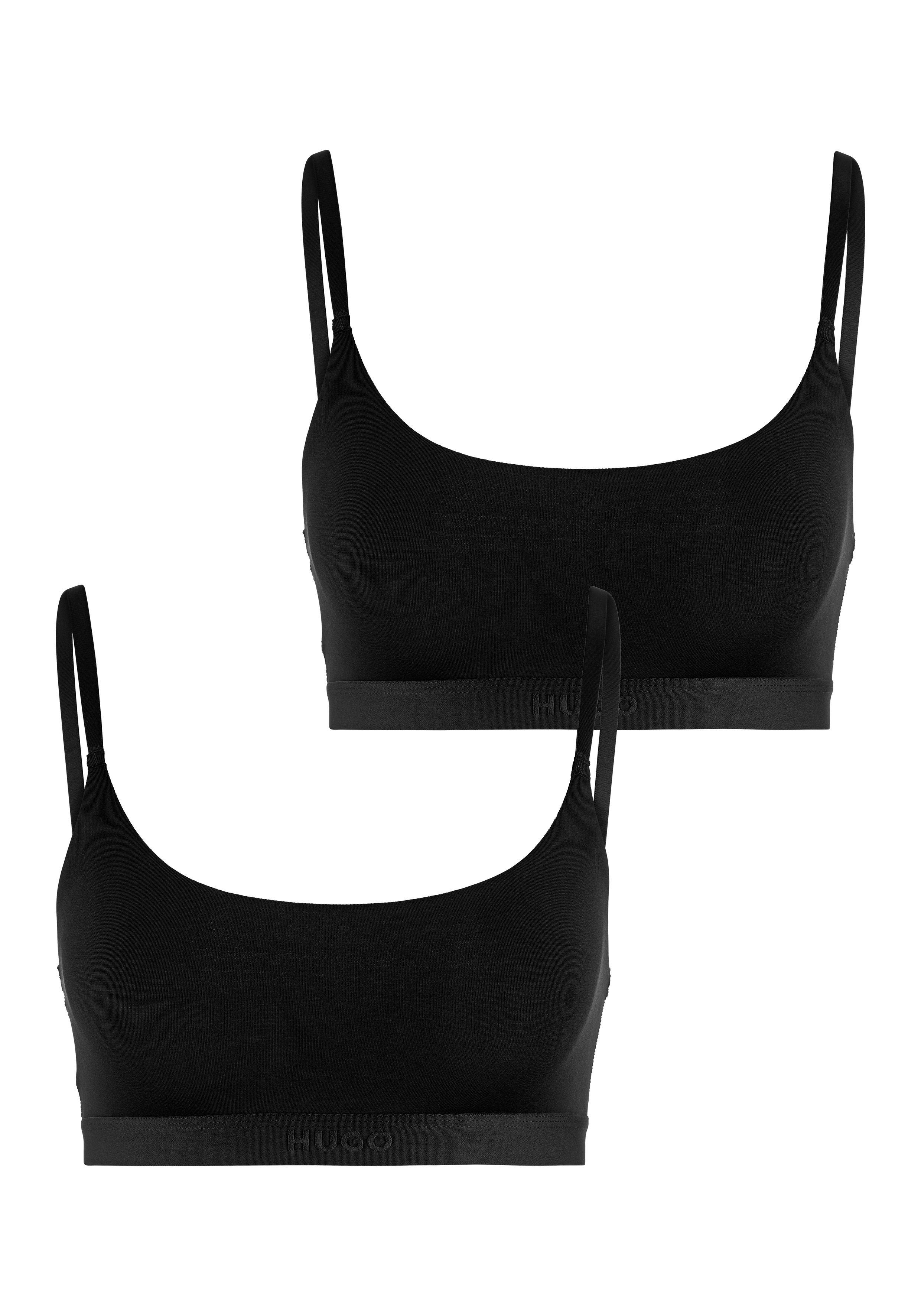 HUGO underwear Bralette-bh TWIN BRALETTE PURE met spaghettibandjes (2-delig Set van 2)