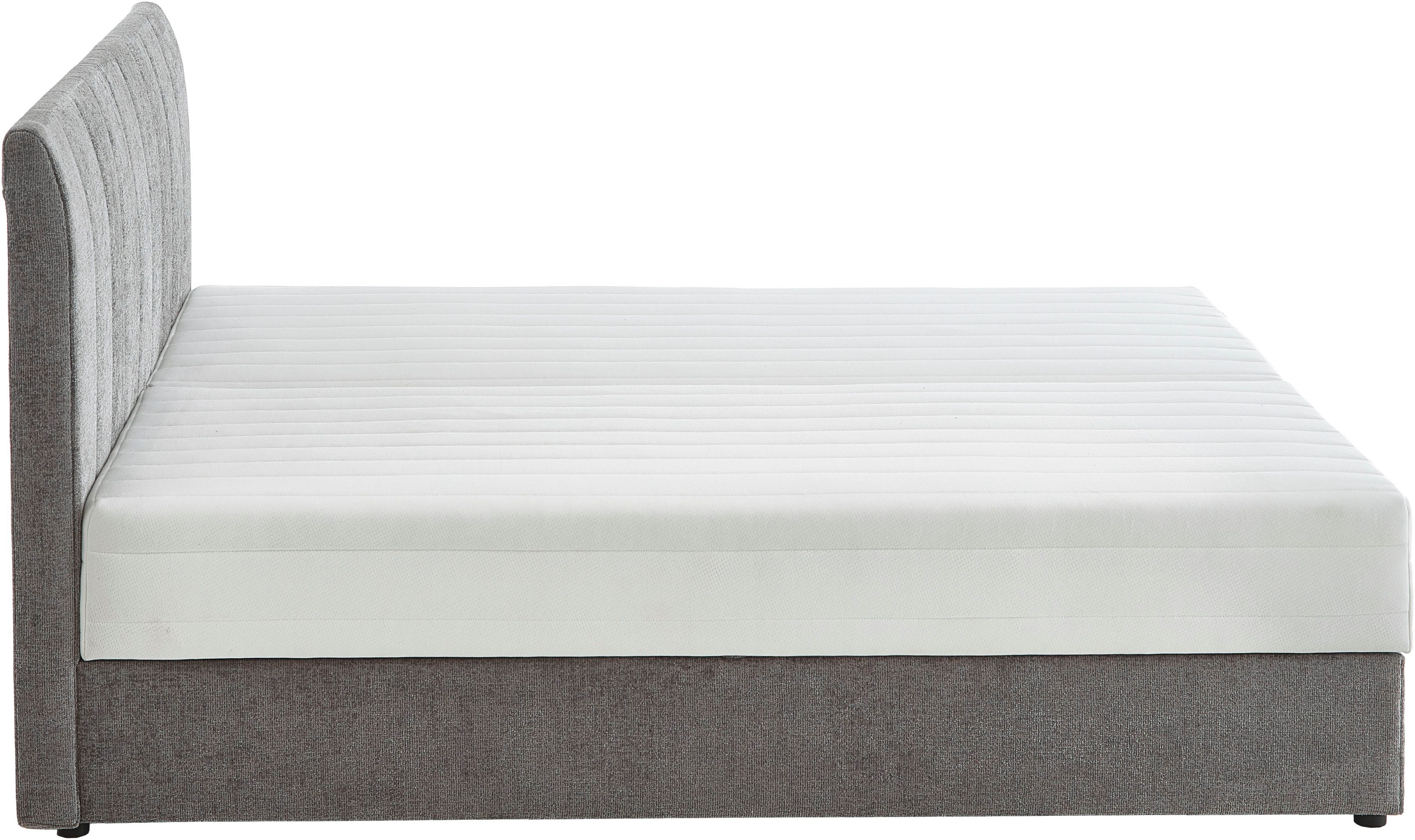 ATLANTIC home collection Boxspring ALISIA Met pocketvering, bedlade en kussenrol in originele bekleding