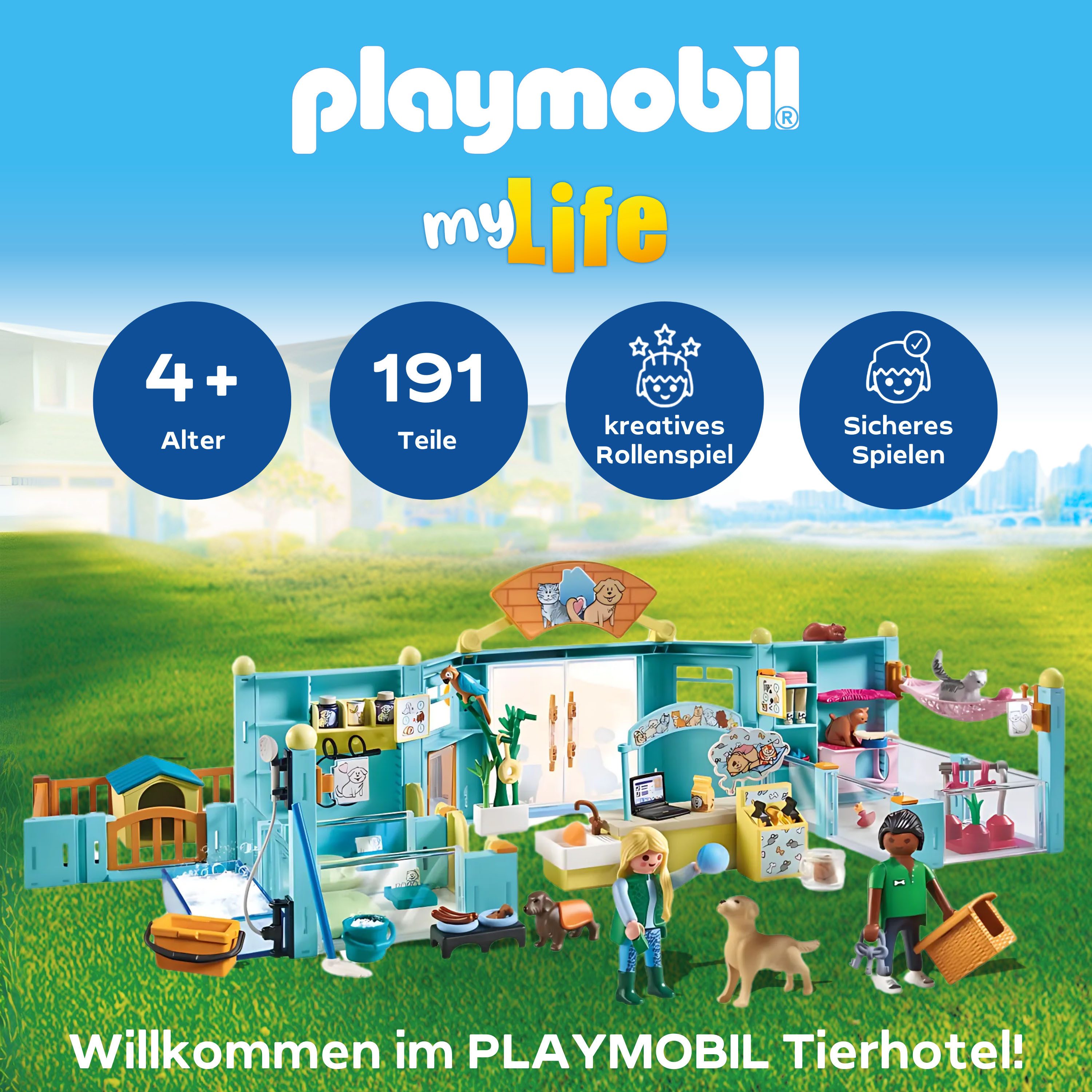 Playmobil® Constructie-speelset Dierenhotel (71742), Playmobil My Life (191-delig)