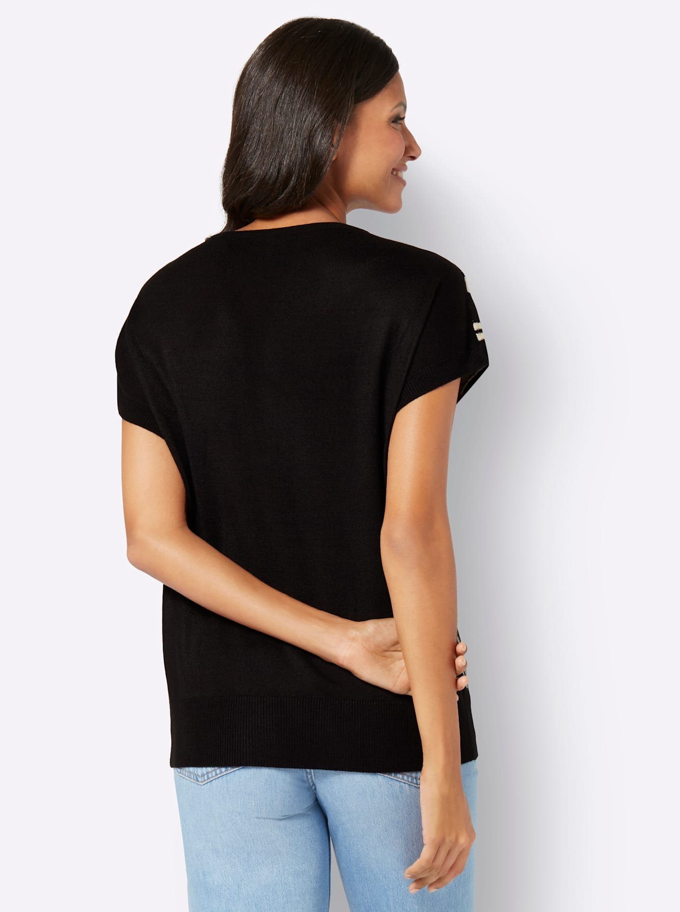 Classic Basics JacquardTrui met V-hals