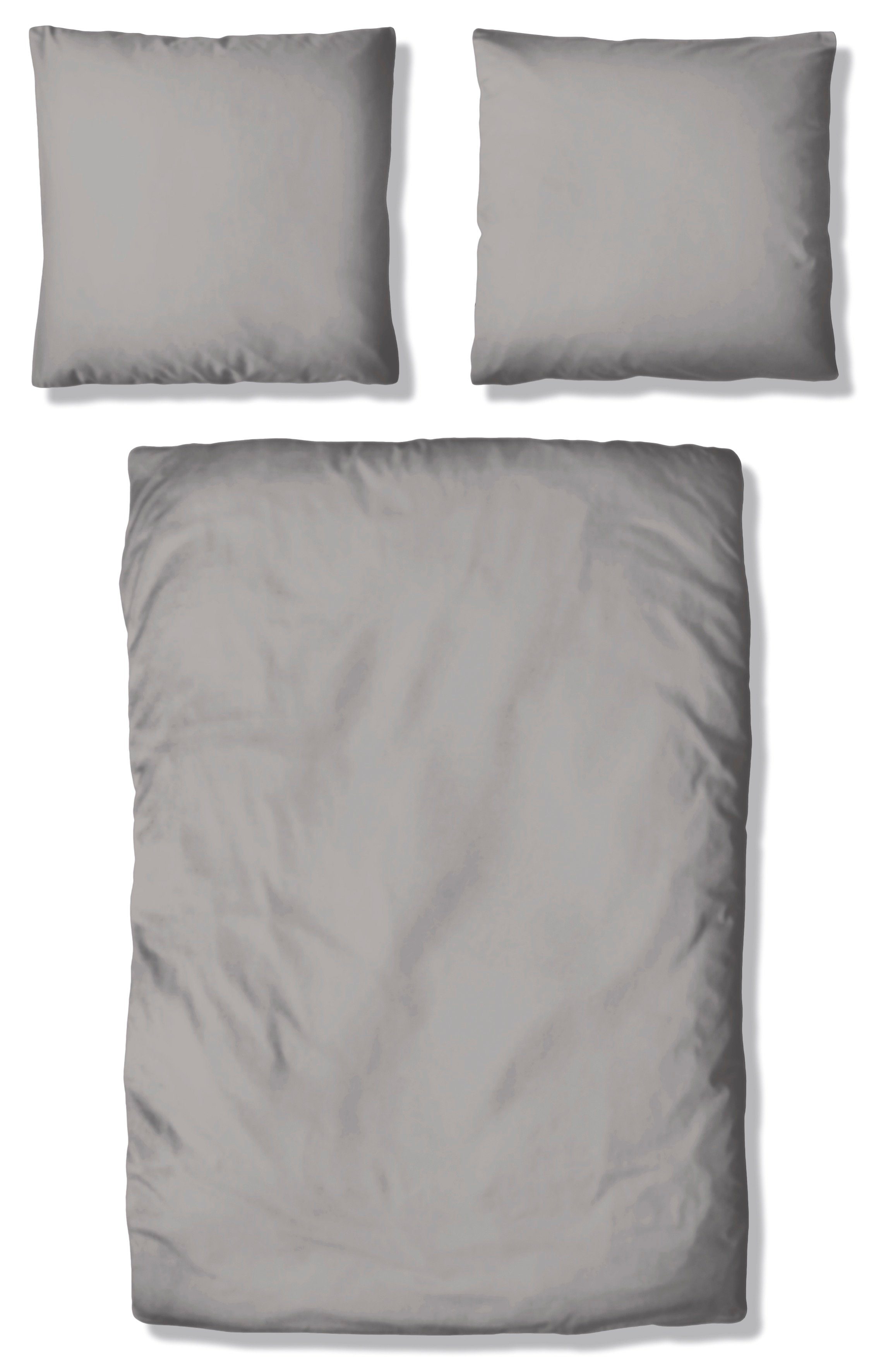 my home Overtrekset Desner Premium kwaliteit, 100 % polyester, zeer zacht, uni, vanaf 135x200 cm