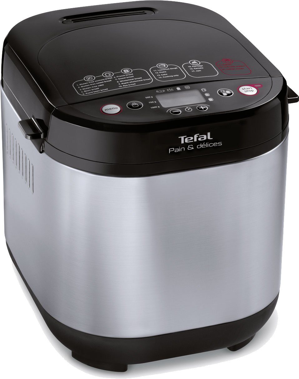 Tefal Broodbakmachine Pain&Délices 3 broodformaten & bruiningsgraden, ook voor koek-, pizza-, pastadeeg