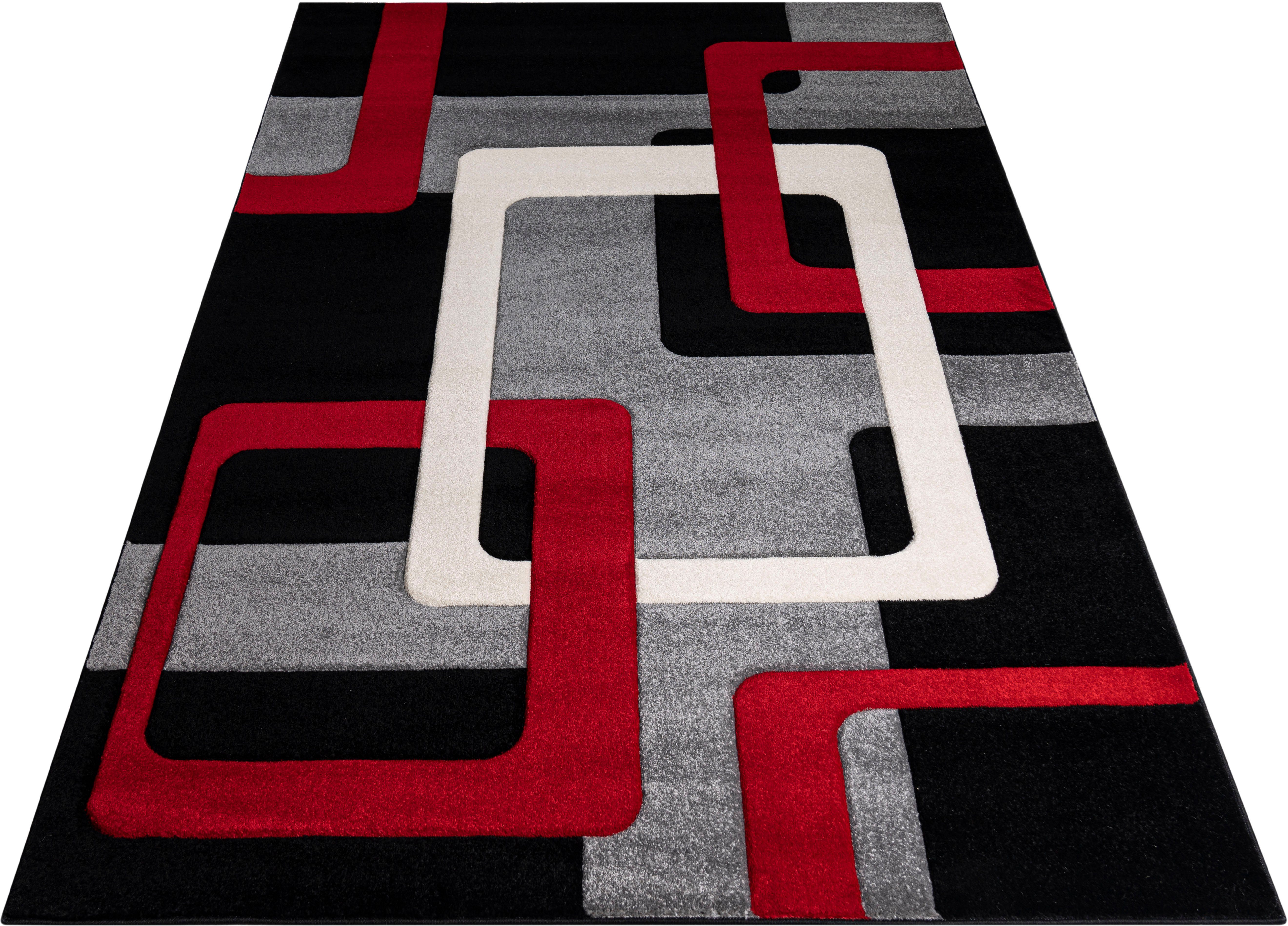 my home Vloerkleed Maxim Hoog-laag effect, kortpolig, 3D-ontwerp, klantenfavoriet